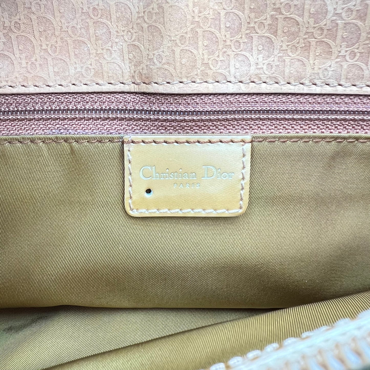 Christian Dior John Galliano Yellow Trotter Pocket Handbag