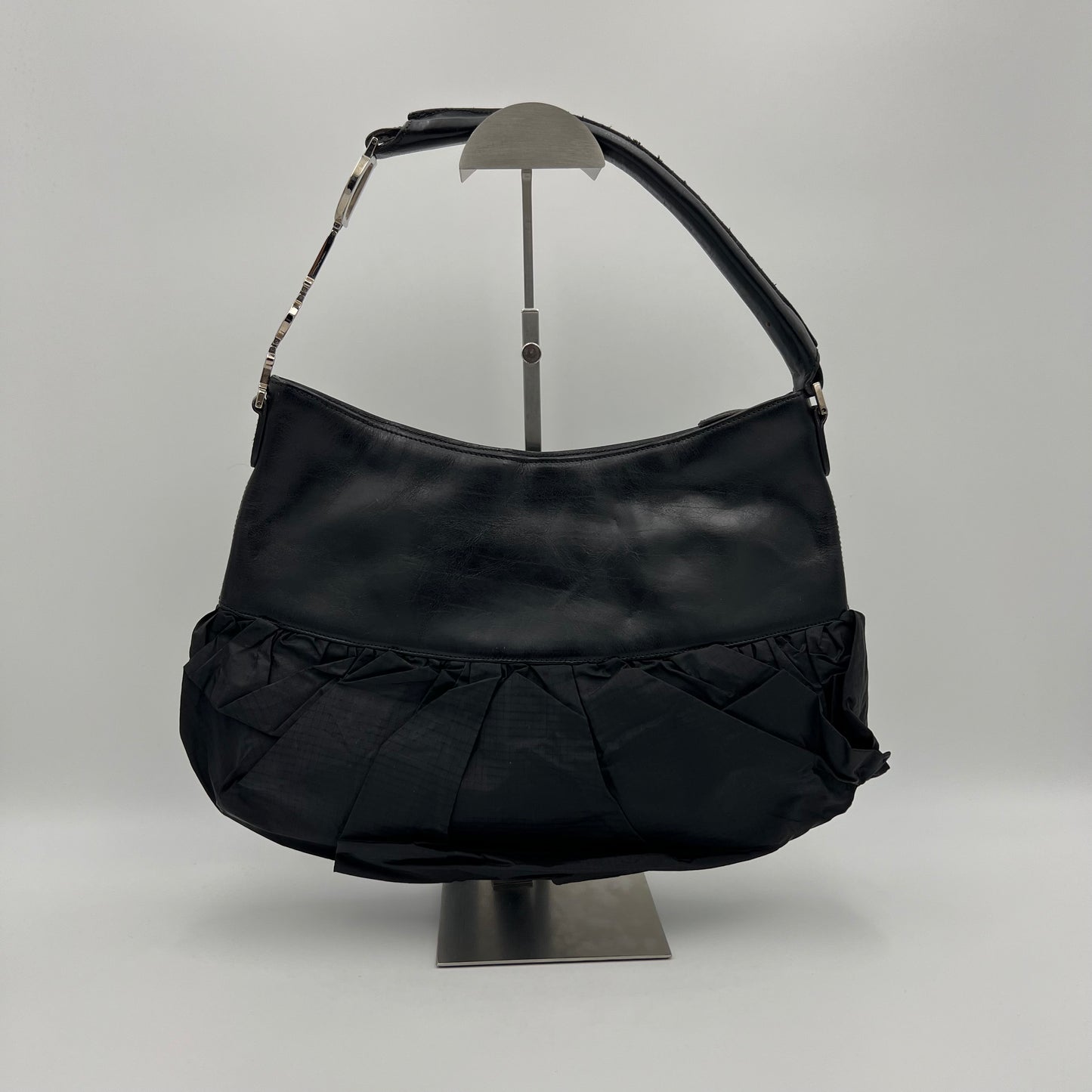 Christian Dior John Galliano Black Ballet Corset Shoulder Bag