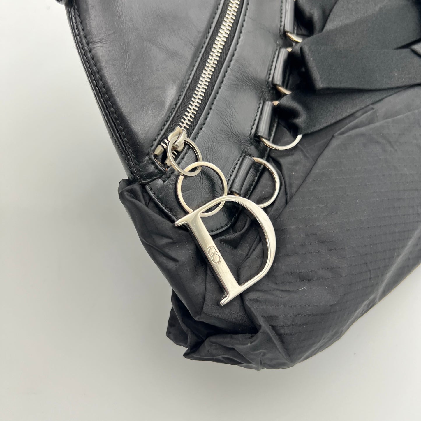 Christian Dior John Galliano Black Ballet Corset Shoulder Bag