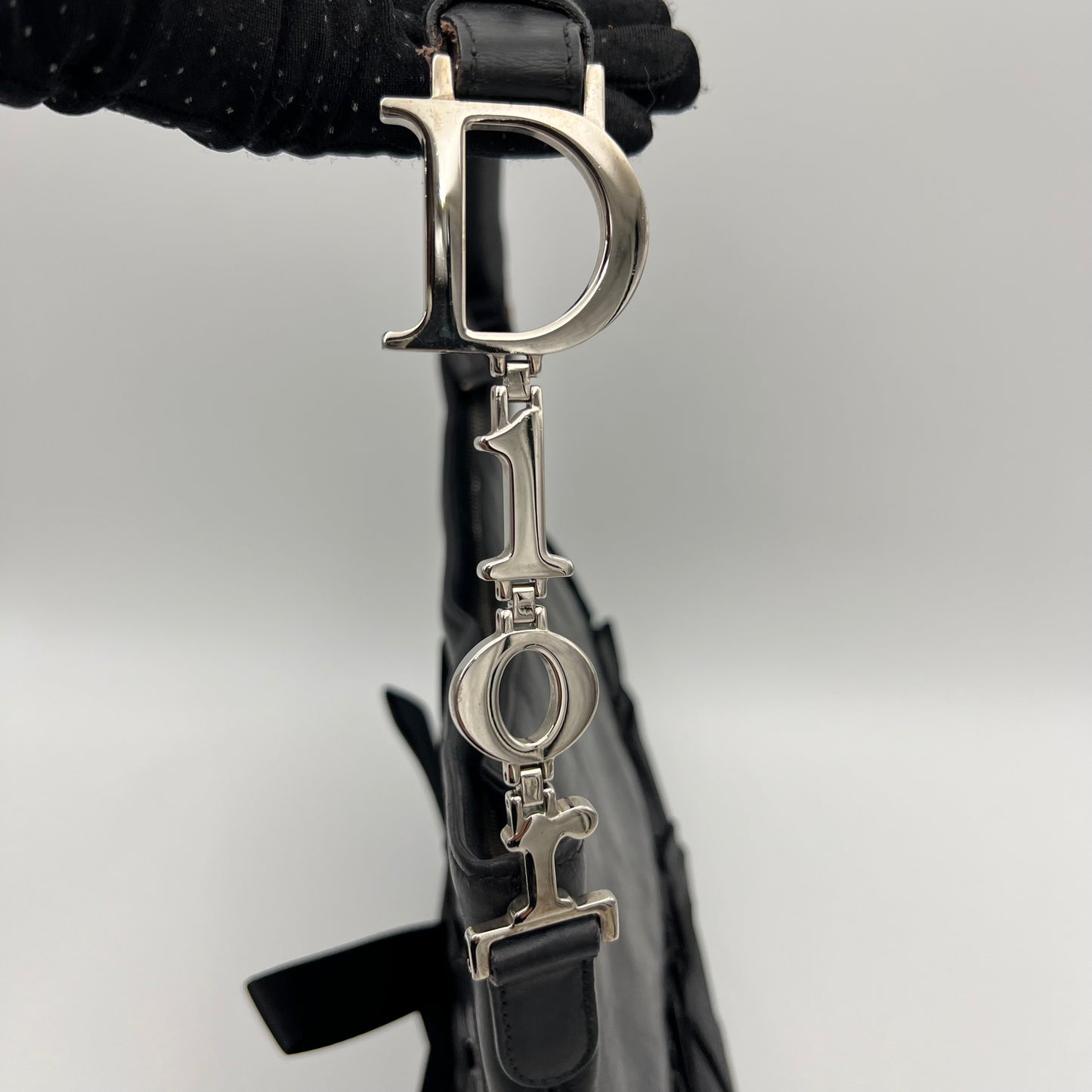 Christian Dior John Galliano Black Ballet Corset Shoulder Bag