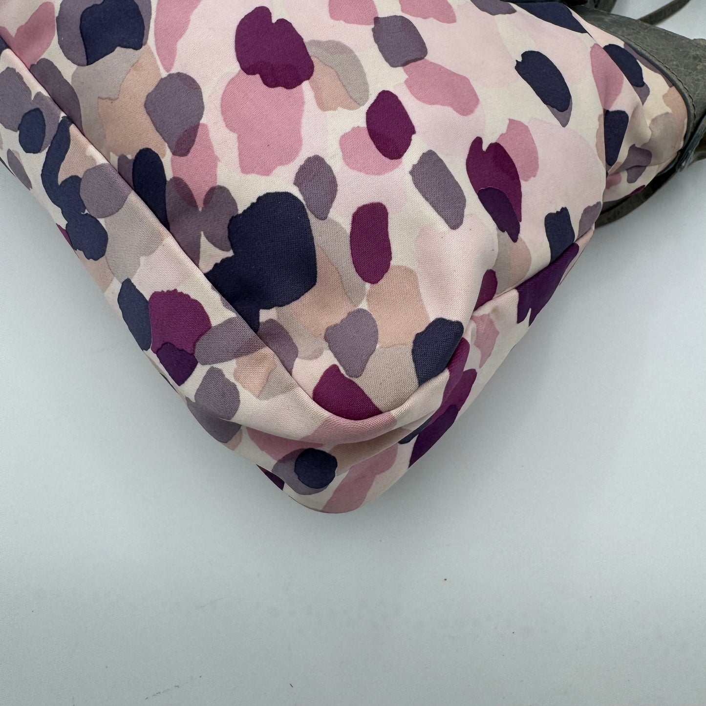 Balenciaga Gray Leather Watercolor Nylon First