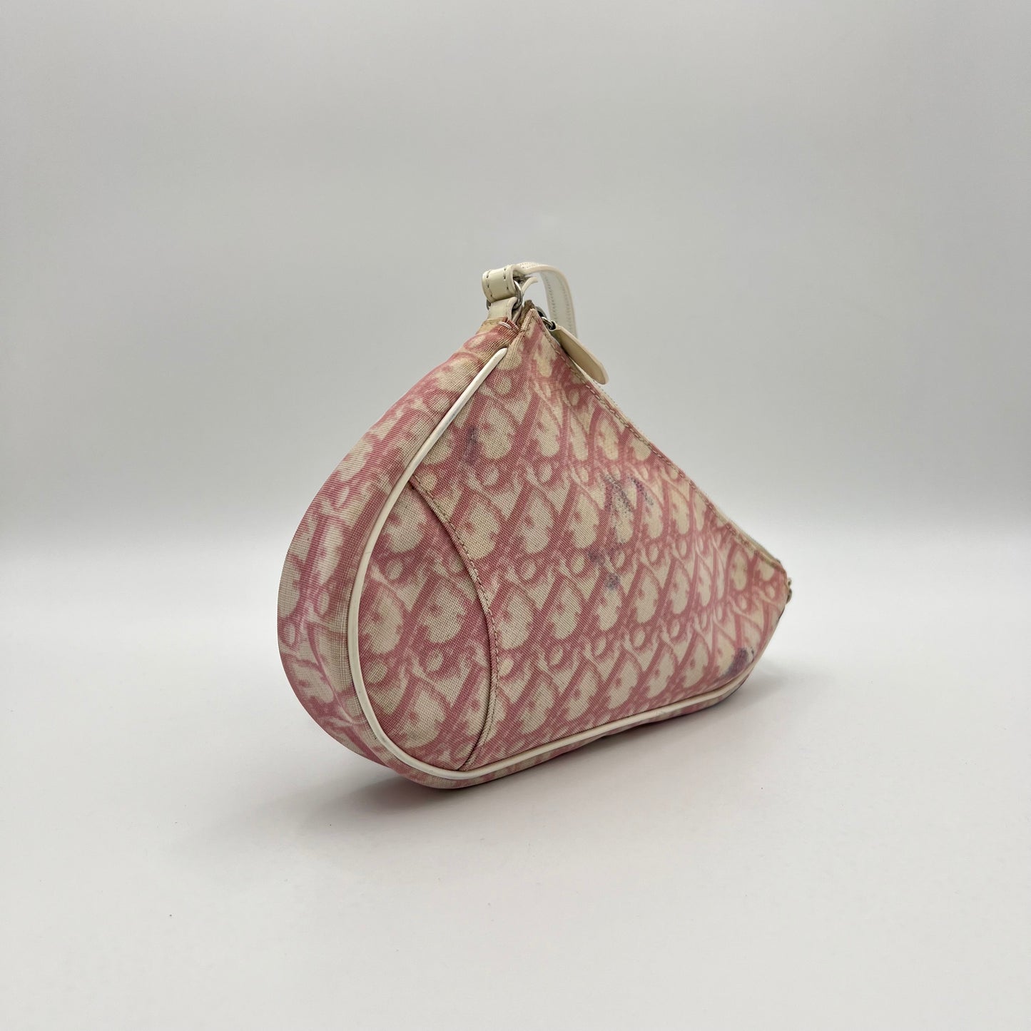 Christian Dior Pink Monogram PVC Mini Saddle Pochette