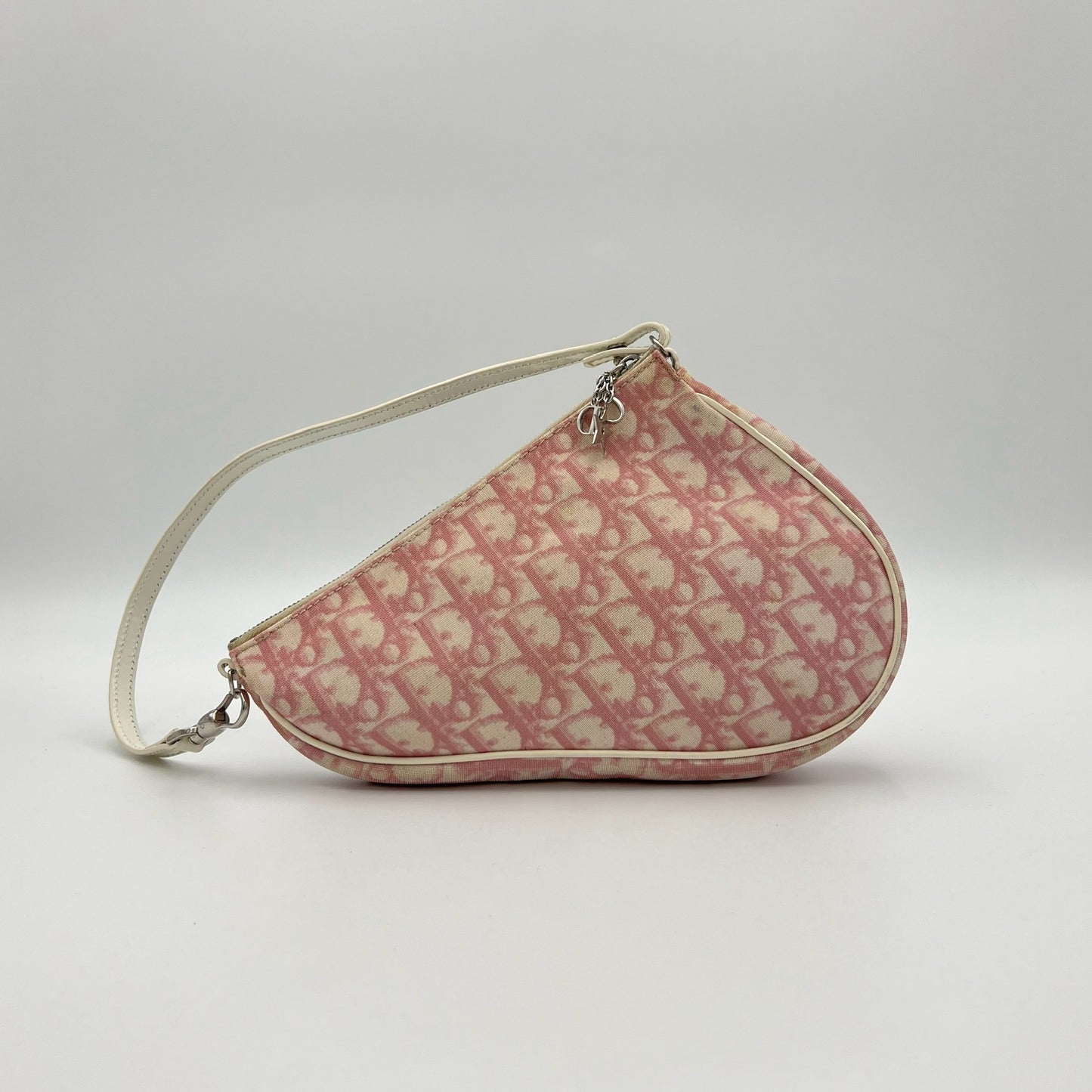 Christian Dior Pink Monogram PVC Mini Saddle Pochette