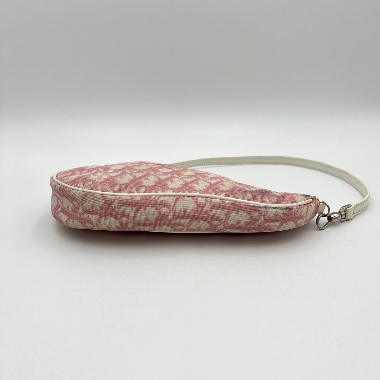 Christian Dior Pink Monogram PVC Mini Saddle Pochette