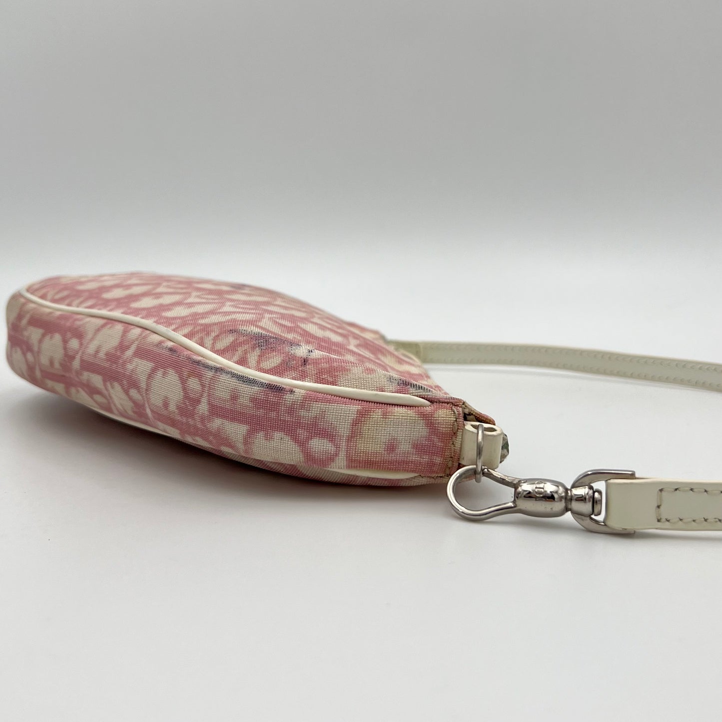 Christian Dior Pink Monogram PVC Mini Saddle Pochette
