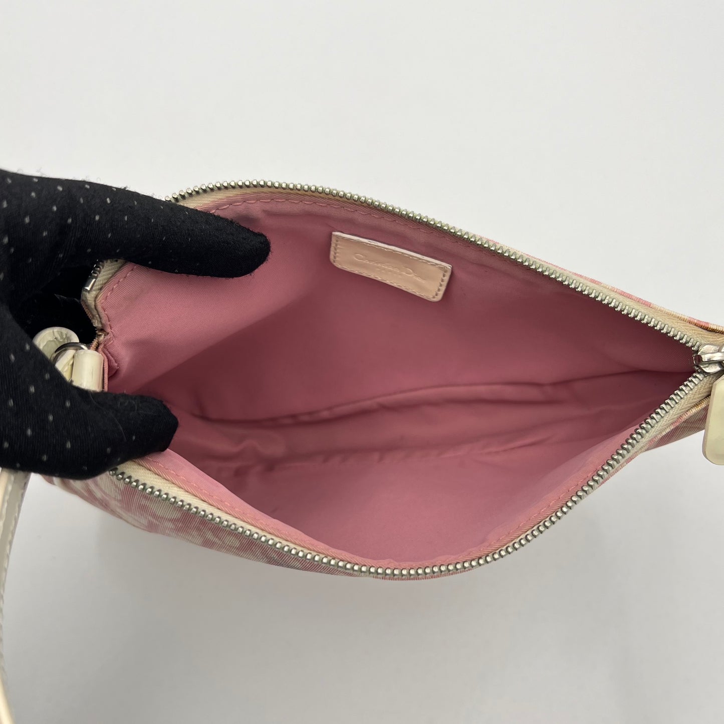 Christian Dior Pink Monogram PVC Mini Saddle Pochette