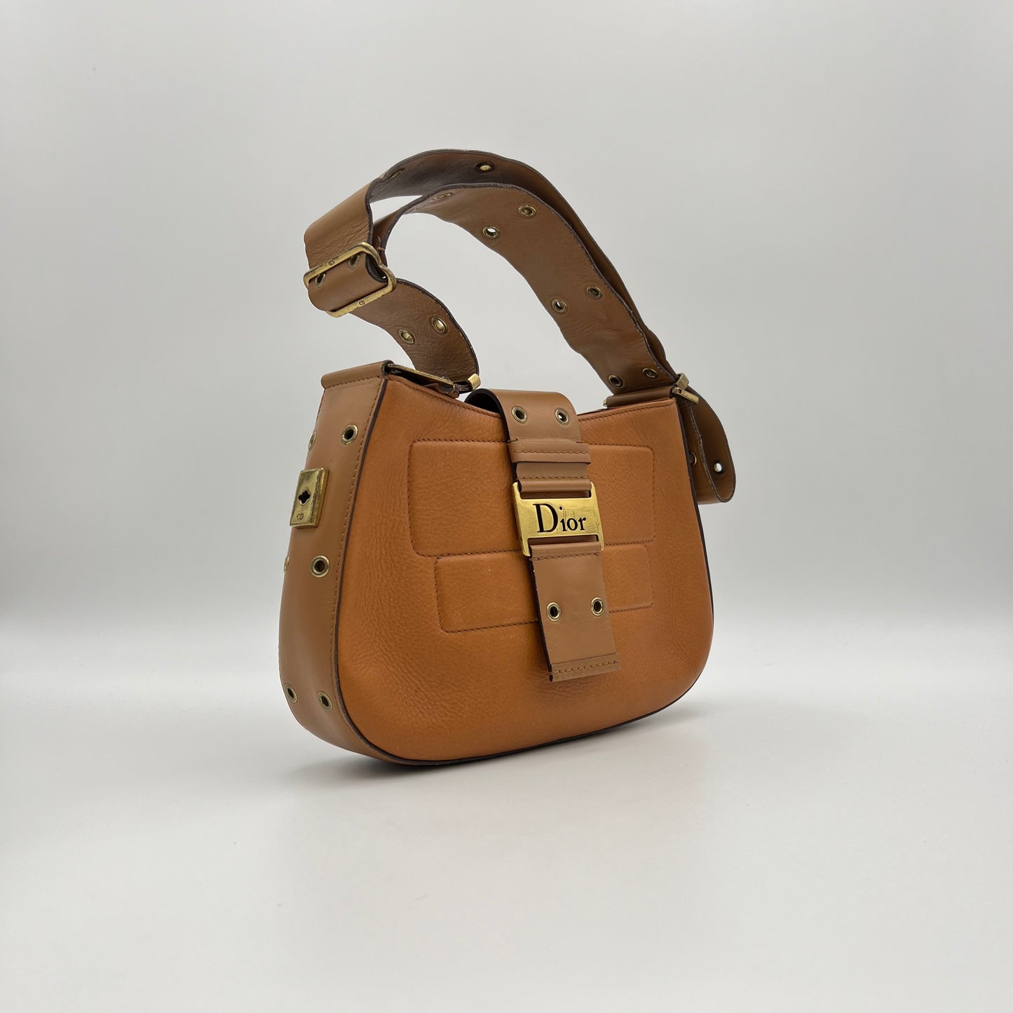 Christian Dior Tan Leather Street Chic Hobo Bag