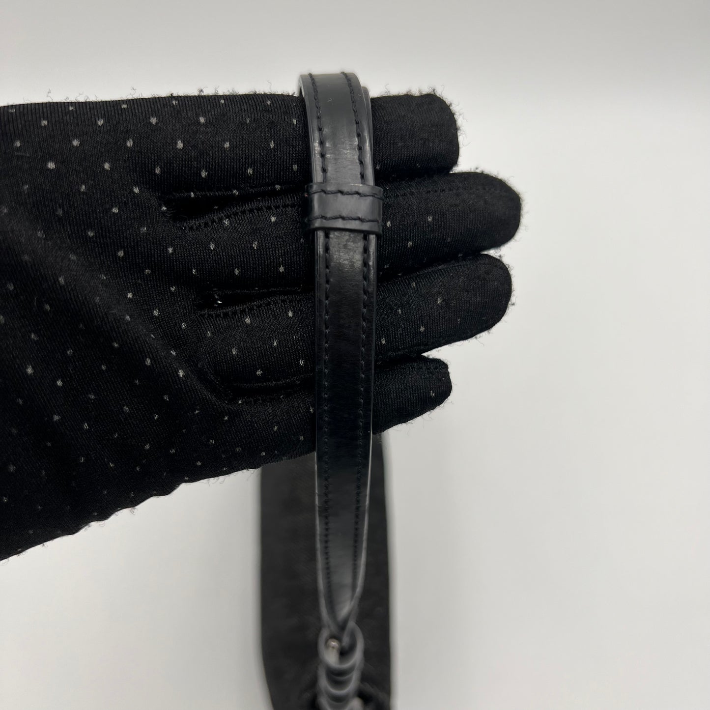 Christian Dior Gray Denim Malice Pearl Baguette