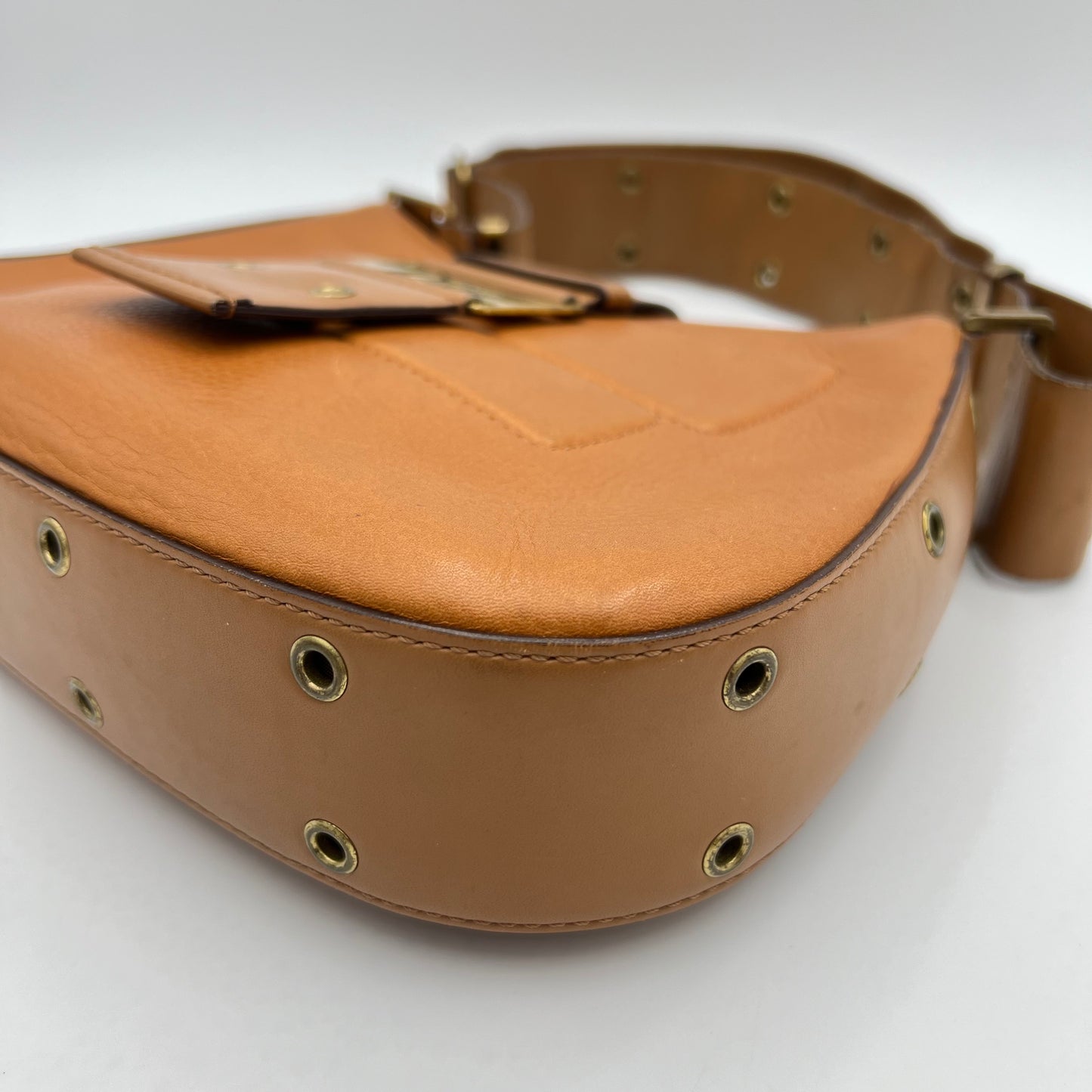 Christian Dior Tan Leather Street Chic Hobo Bag