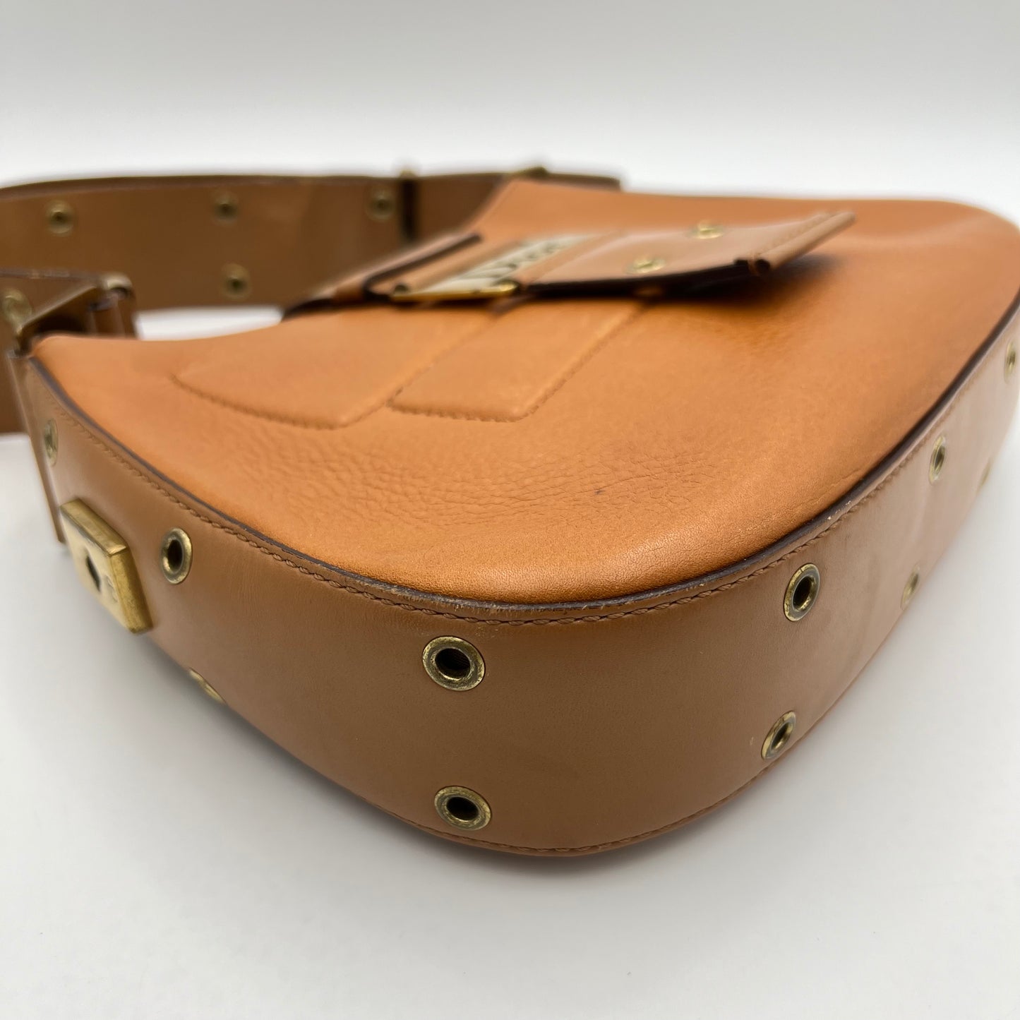 Christian Dior Tan Leather Street Chic Hobo Bag