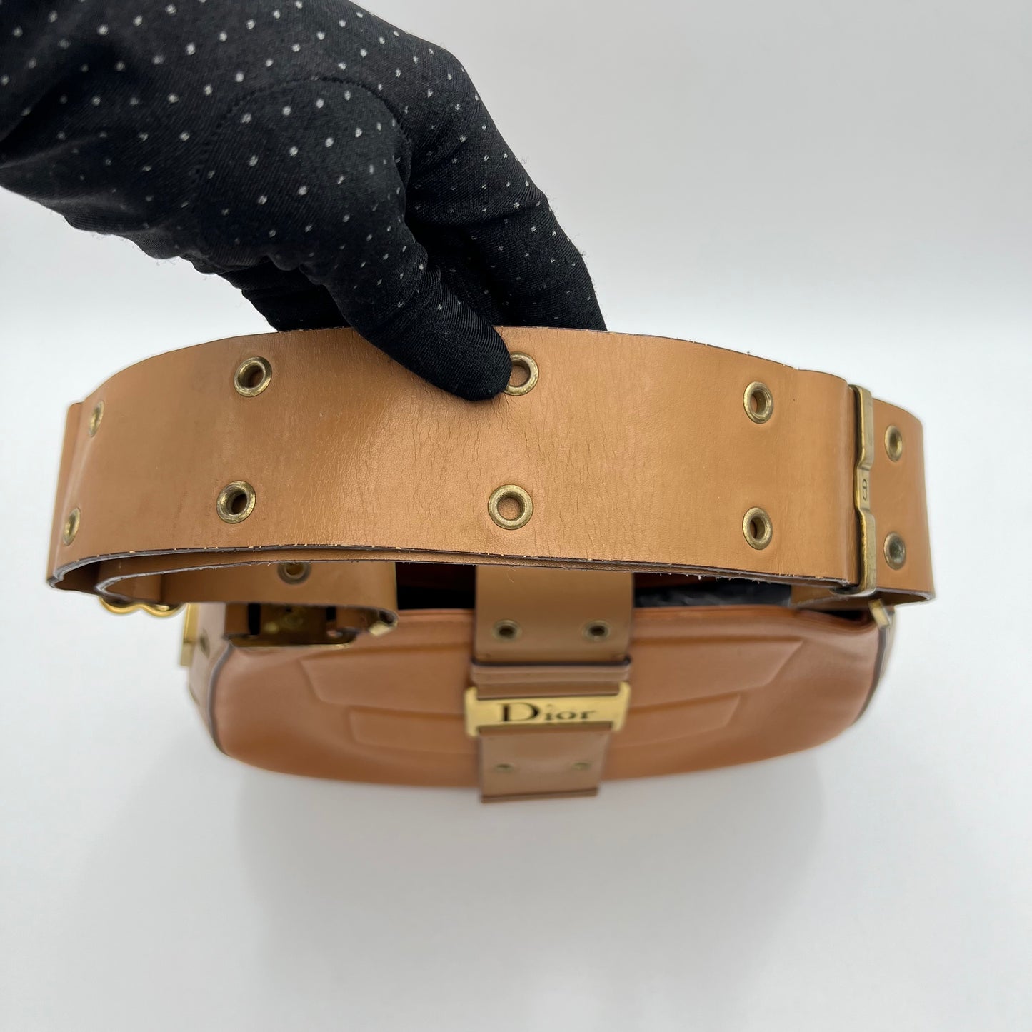 Christian Dior Tan Leather Street Chic Hobo Bag