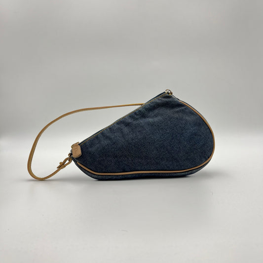 Christian Dior Denim Mini Saddle Pochette