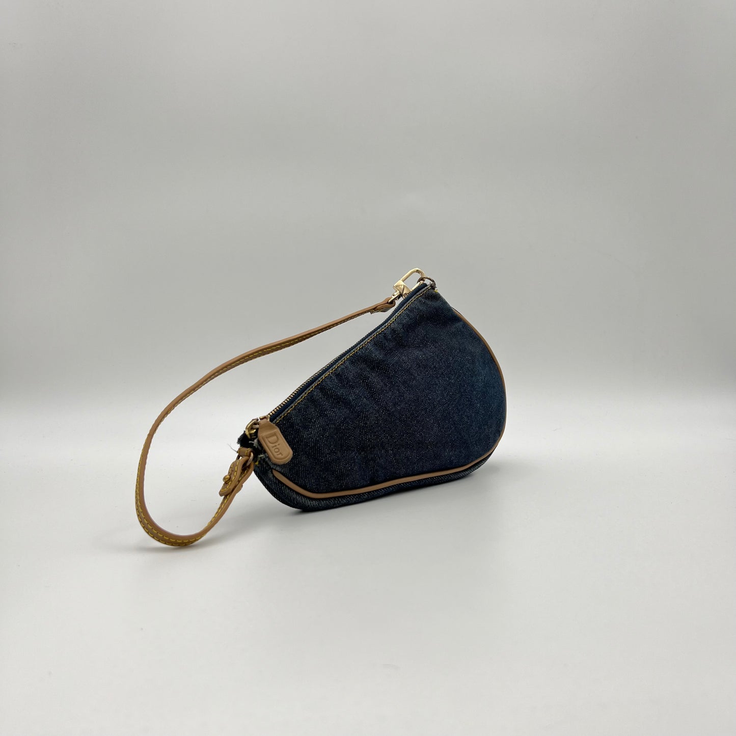 Christian Dior Denim Mini Saddle Pochette