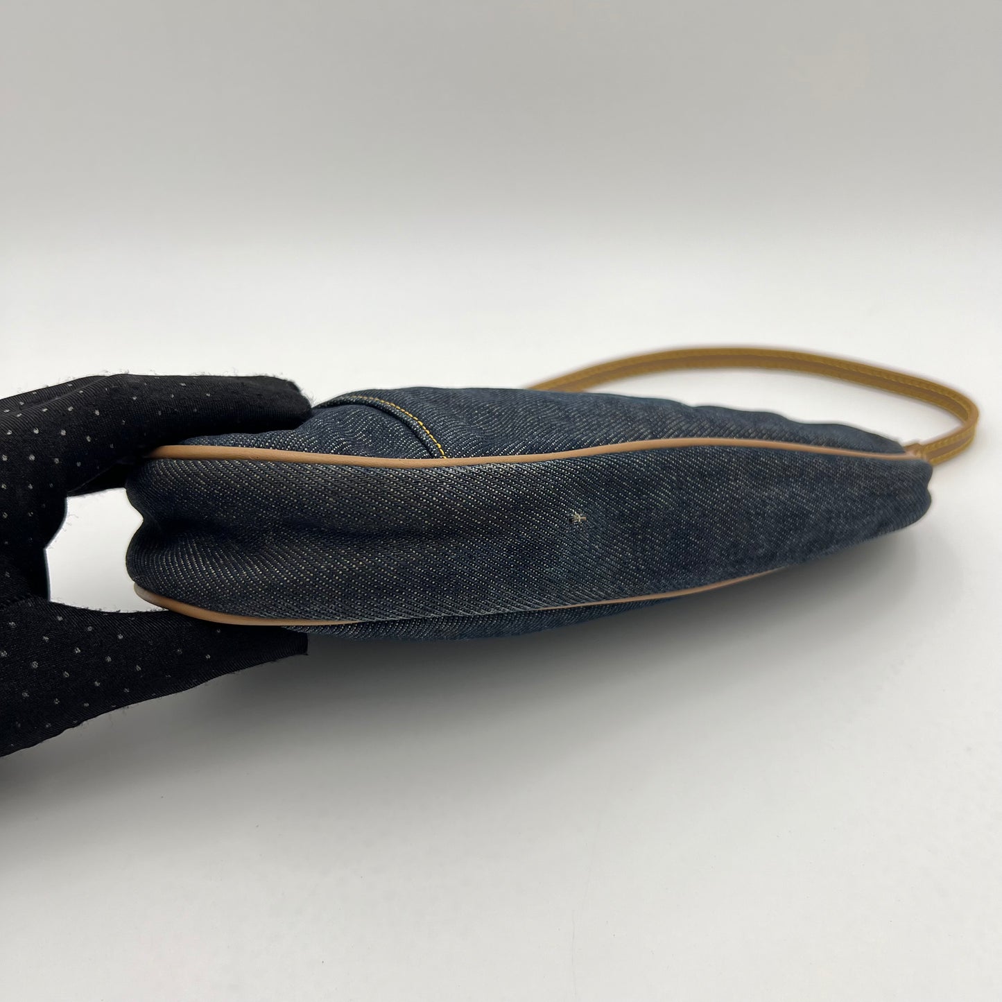 Christian Dior Denim Mini Saddle Pochette