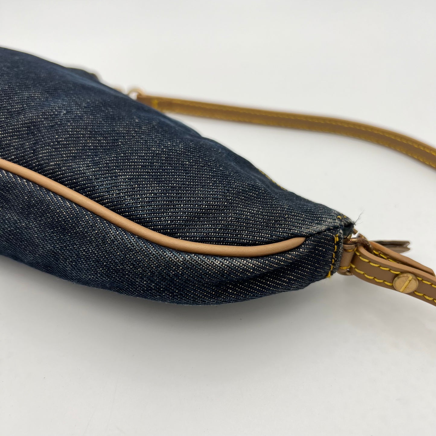 Christian Dior Denim Mini Saddle Pochette