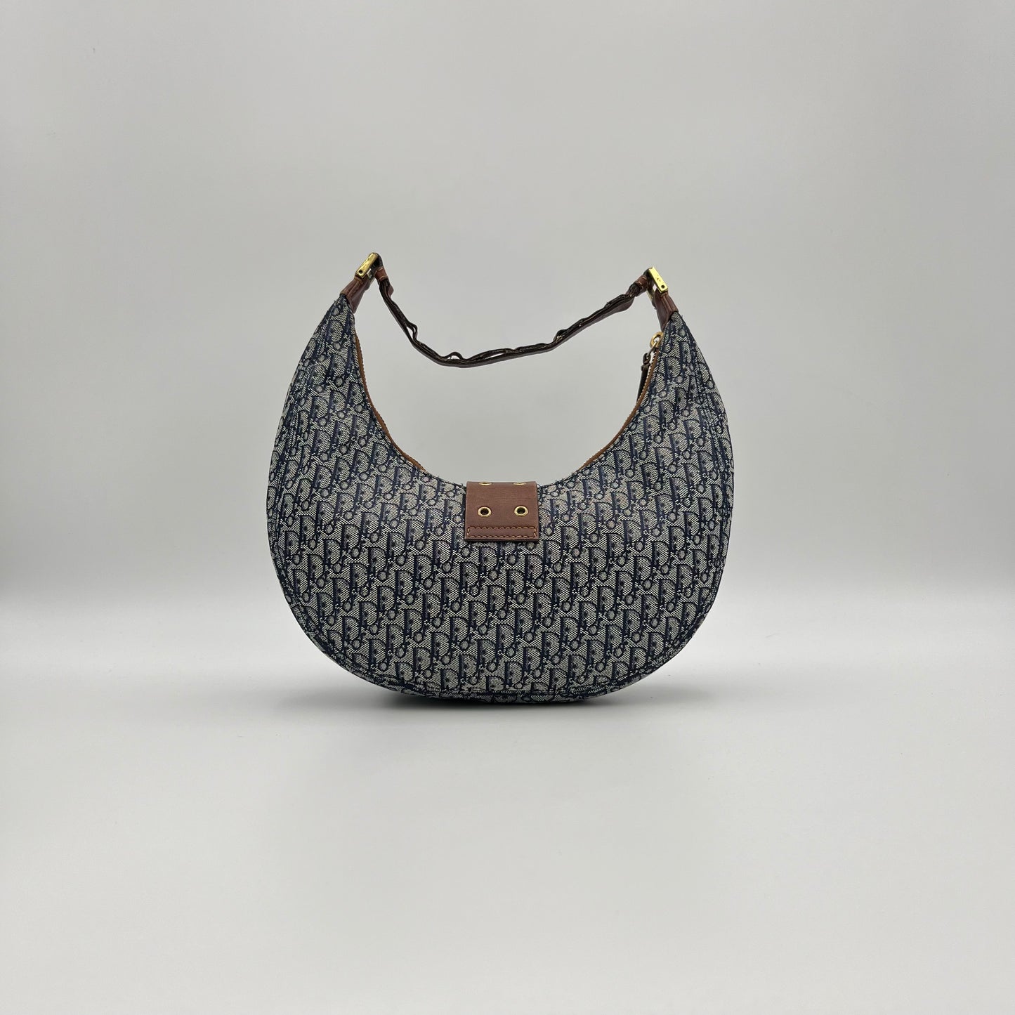 Christian Dior Navy Blue Trotter Street Chic Hobo Bag