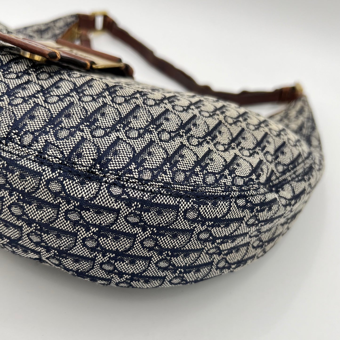 Christian Dior Navy Blue Trotter Street Chic Hobo Bag