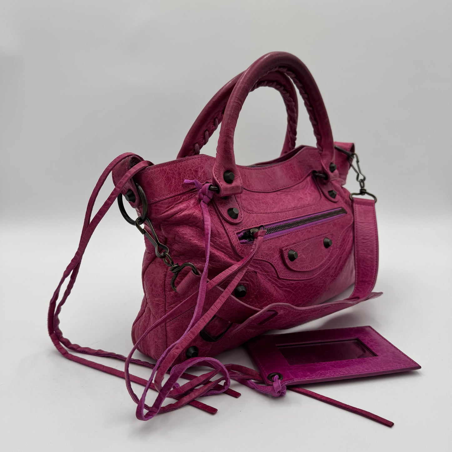 Balenciaga Magenta Pink Leather Classic First