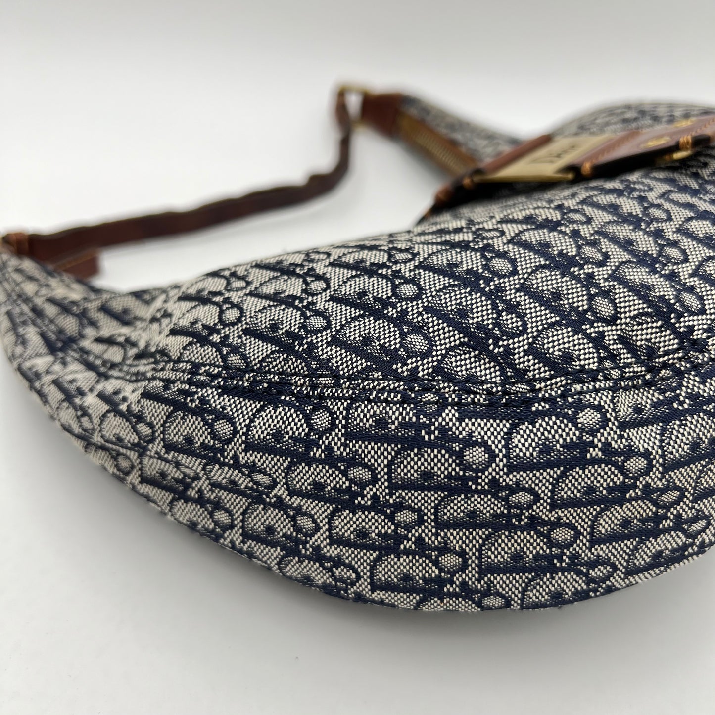 Christian Dior Navy Blue Trotter Street Chic Hobo Bag