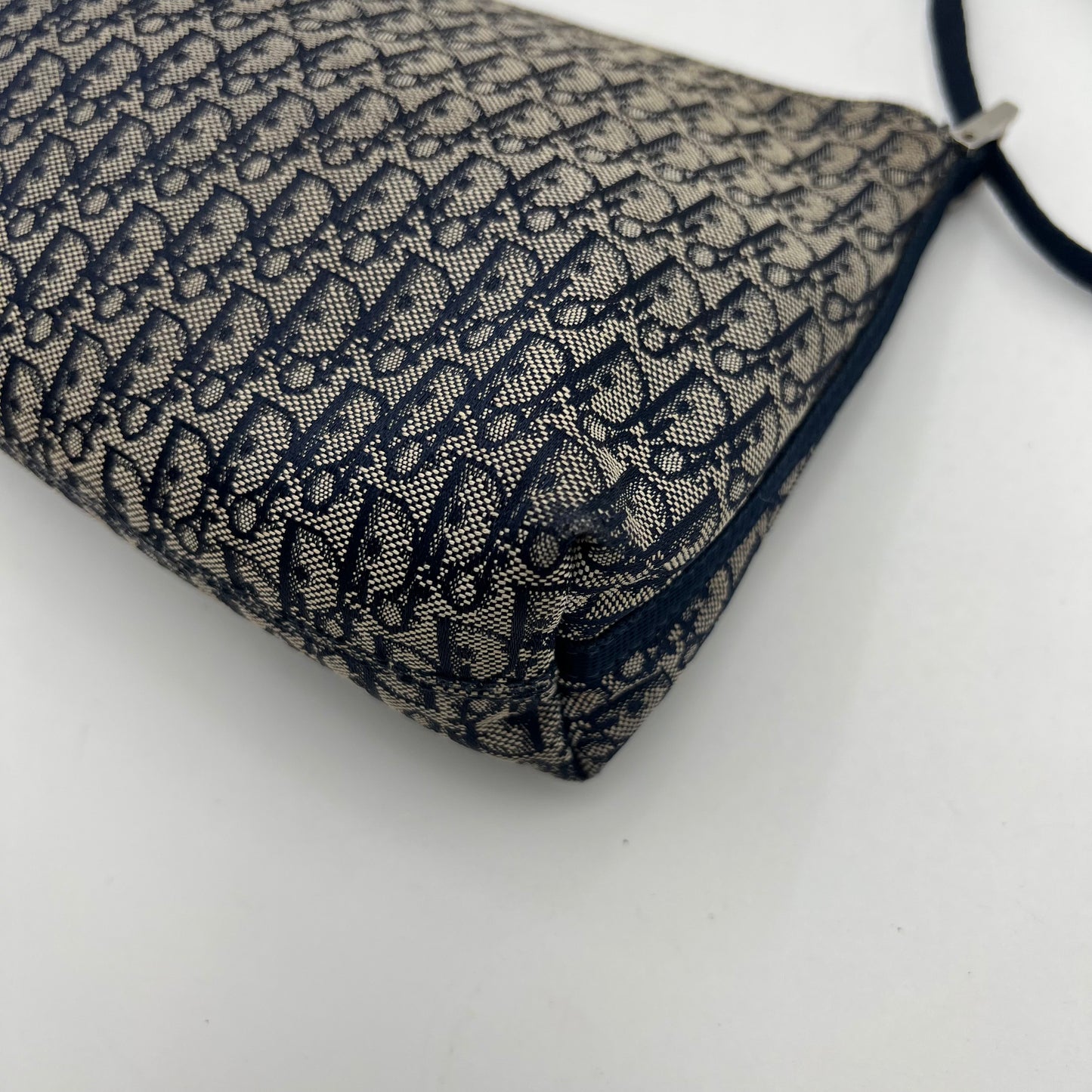 Christian Dior Navy Blue Trotter Hobo Pochette
