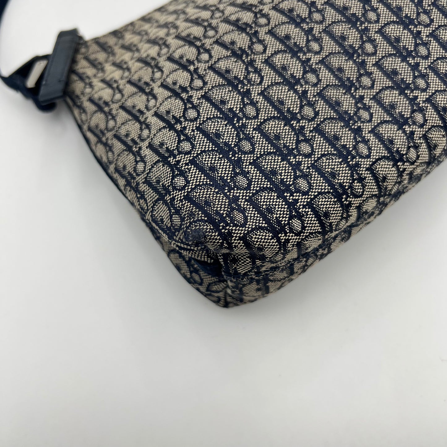 Christian Dior Navy Blue Trotter Hobo Pochette