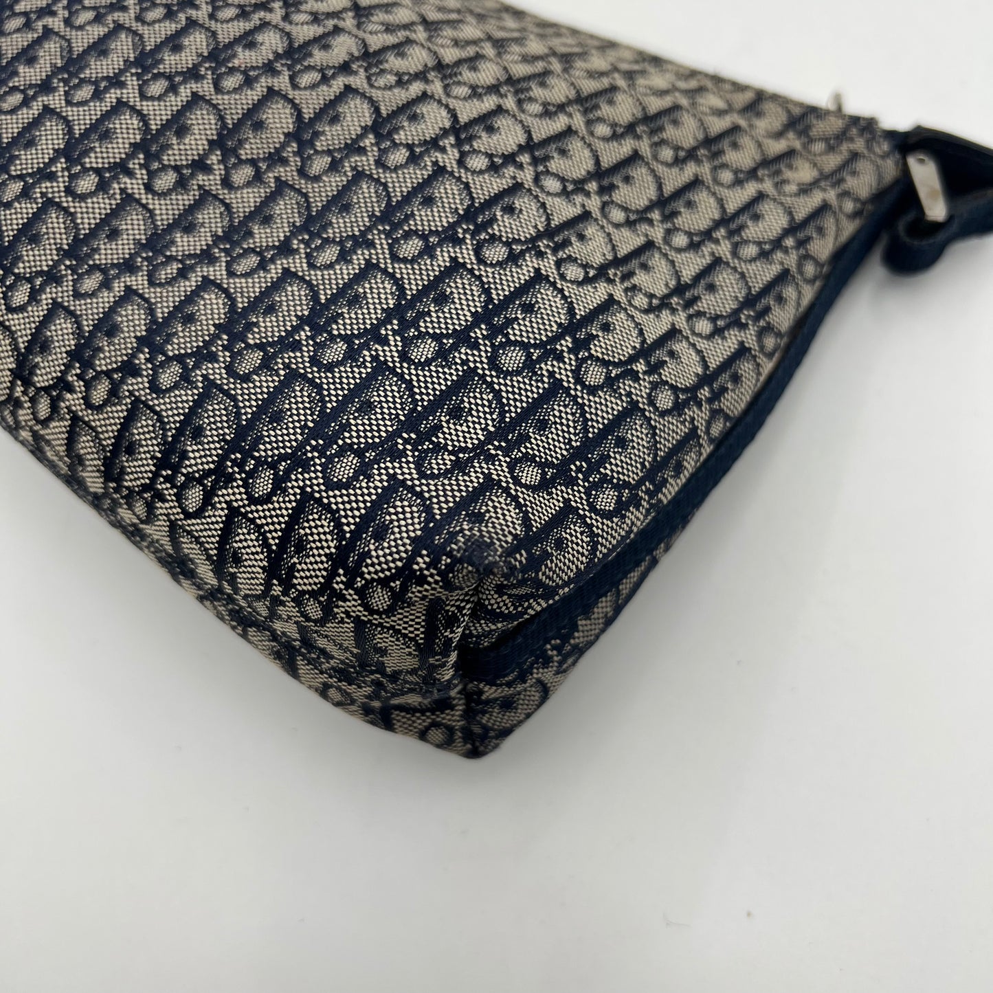 Christian Dior Navy Blue Trotter Hobo Pochette