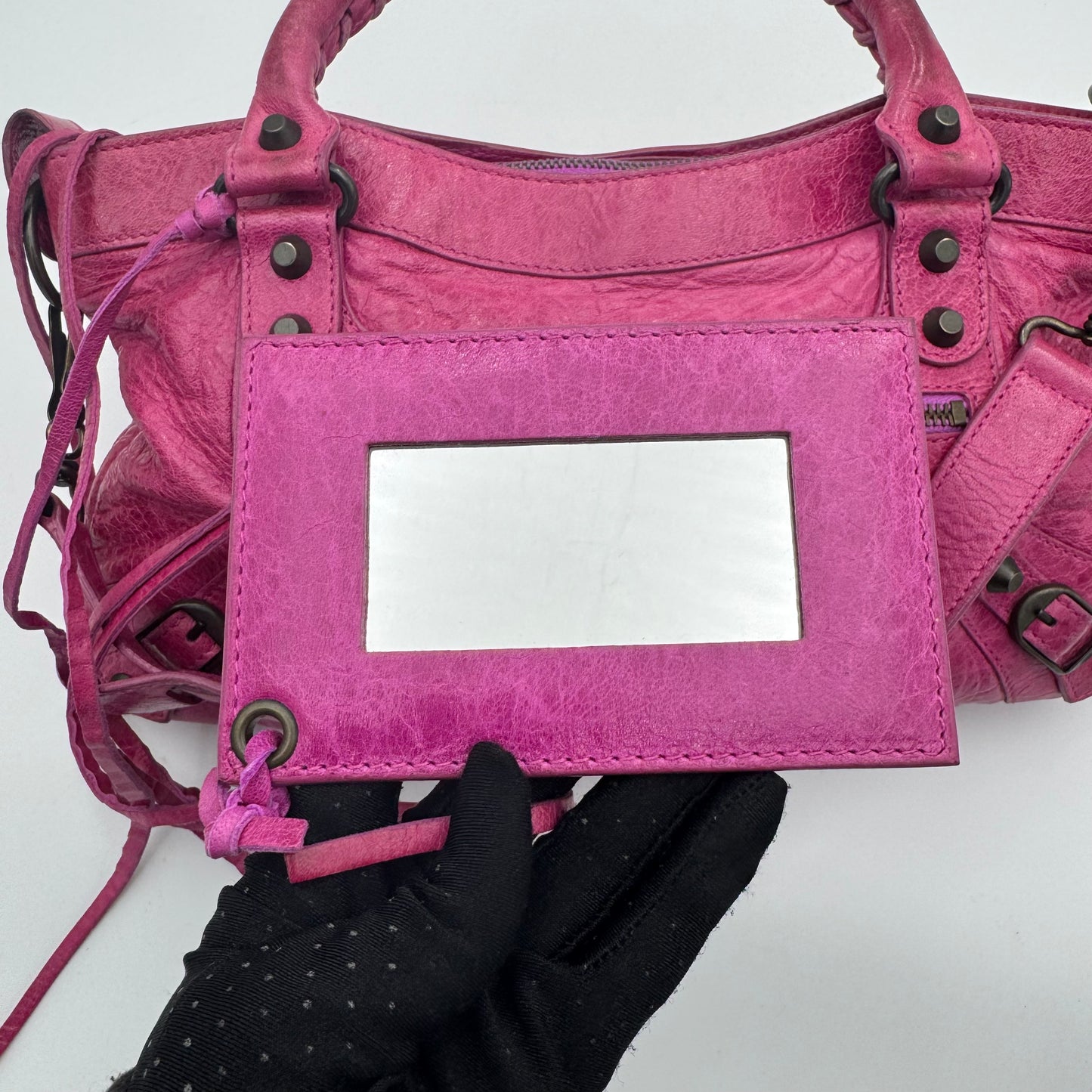 Balenciaga Magenta Pink Leather Classic First