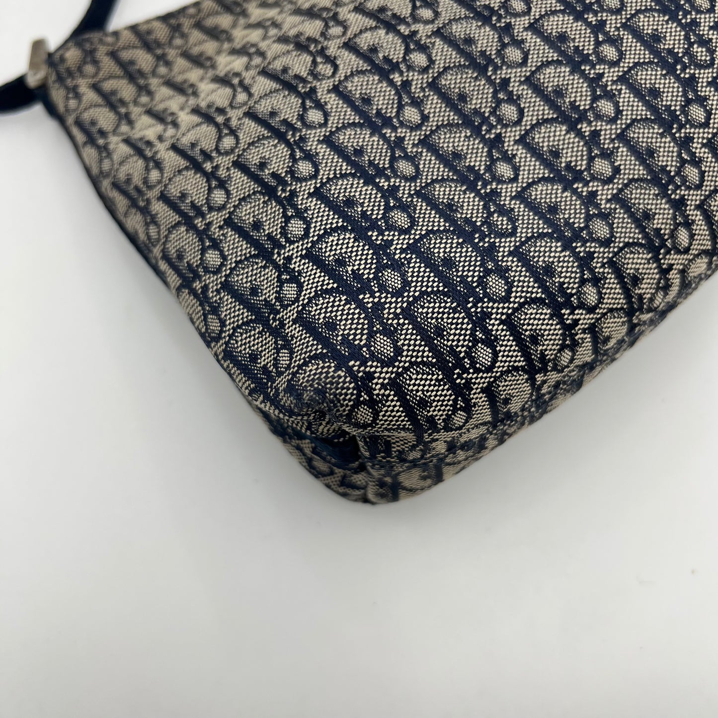 Christian Dior Navy Blue Trotter Hobo Pochette