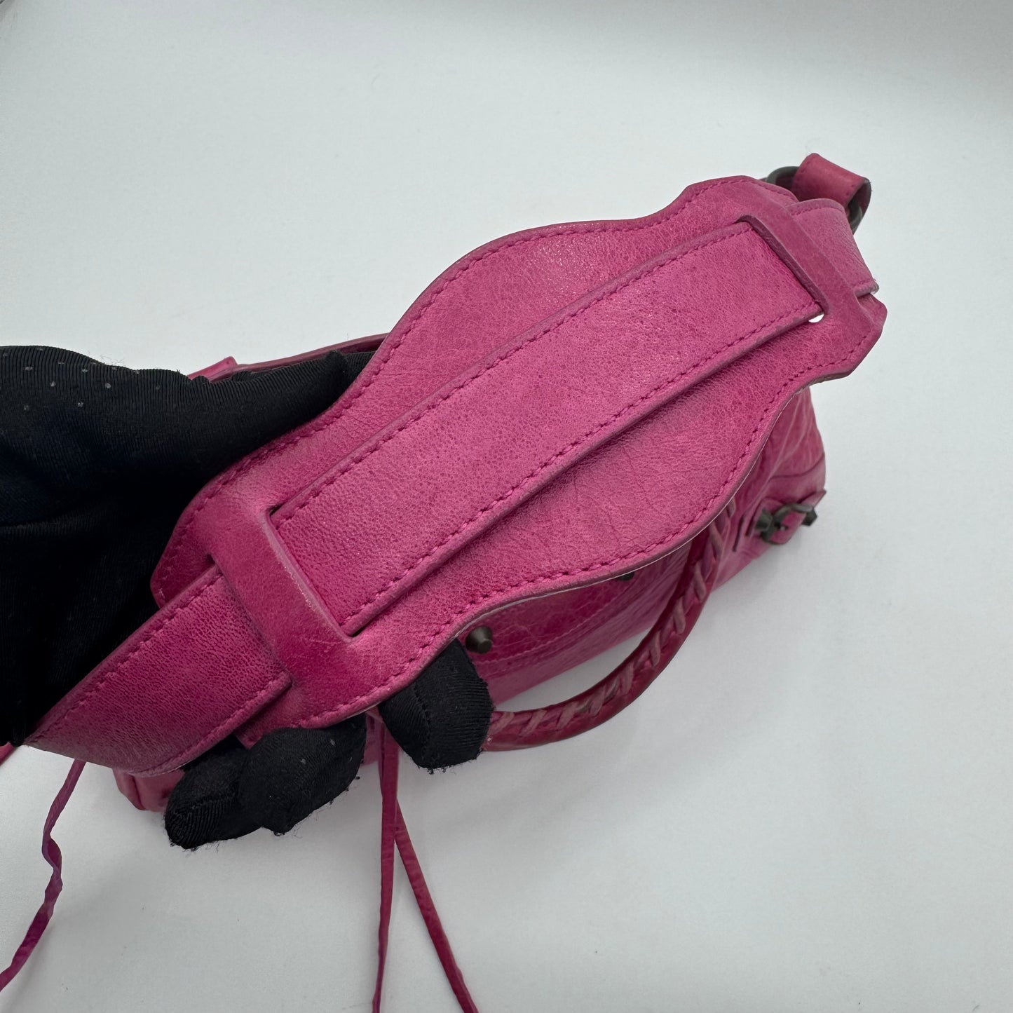 Balenciaga Magenta Pink Leather Classic First