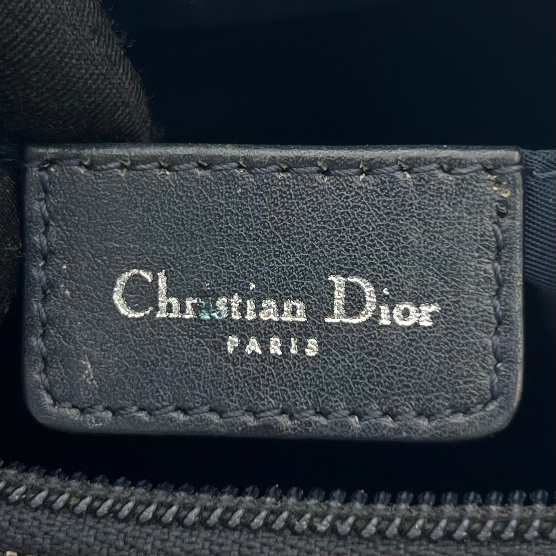 Christian Dior Navy Blue Trotter Hobo Pochette