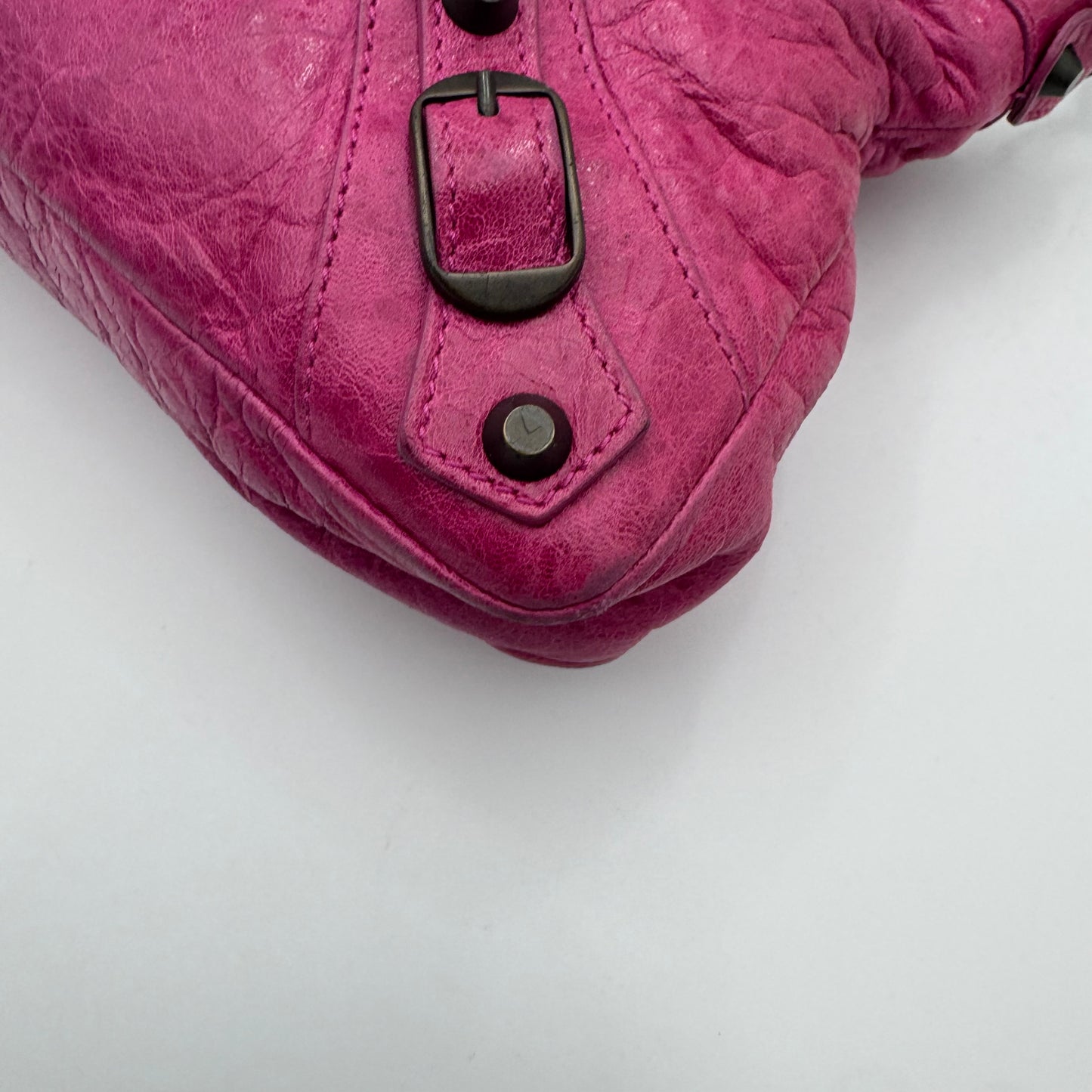 Balenciaga Magenta Pink Leather Classic First
