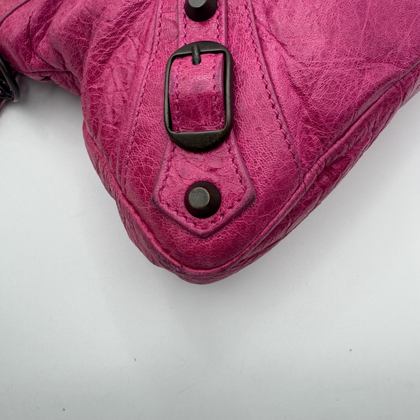 Balenciaga Magenta Pink Leather Classic First