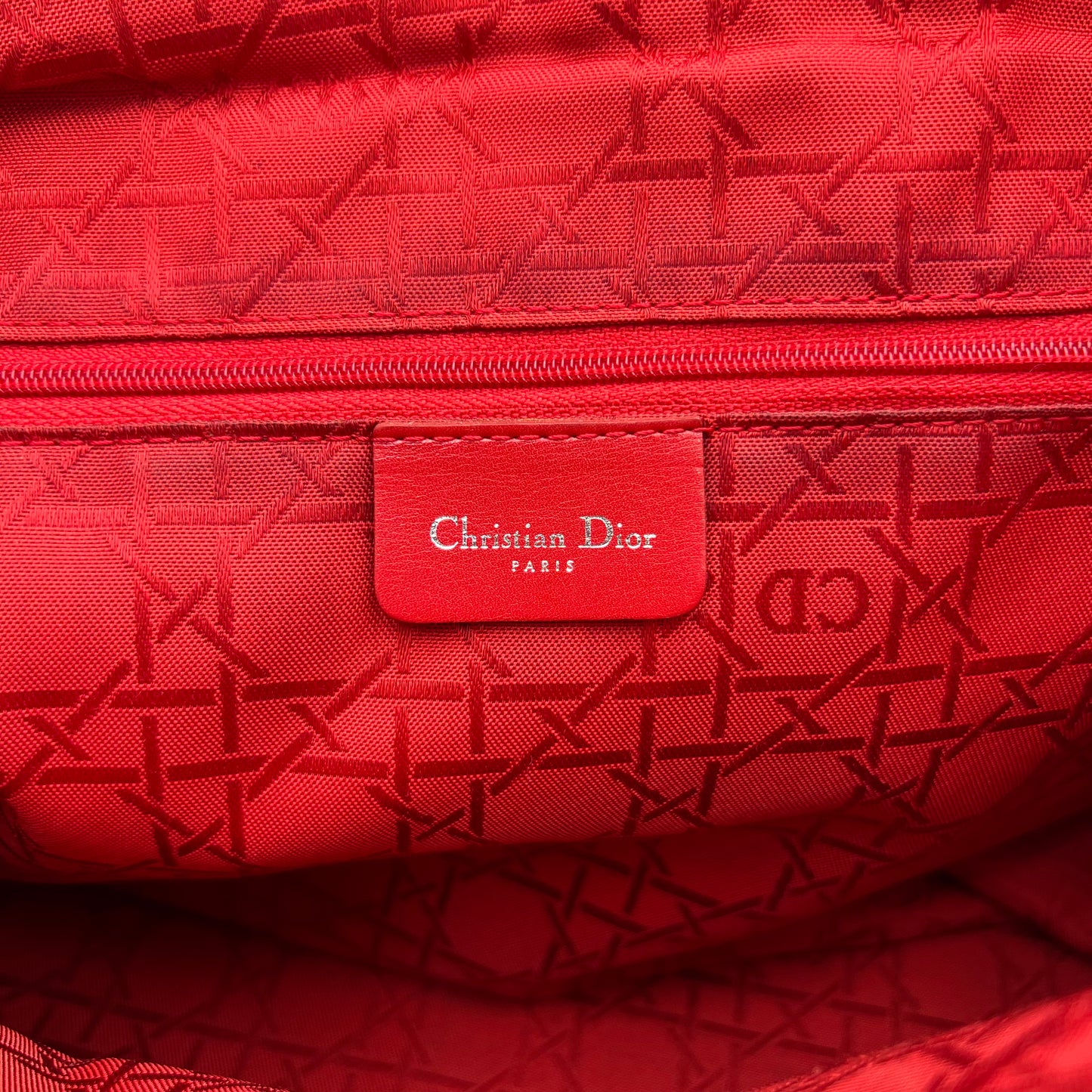 Christian Dior Black Nylon Cannage Lady Dior