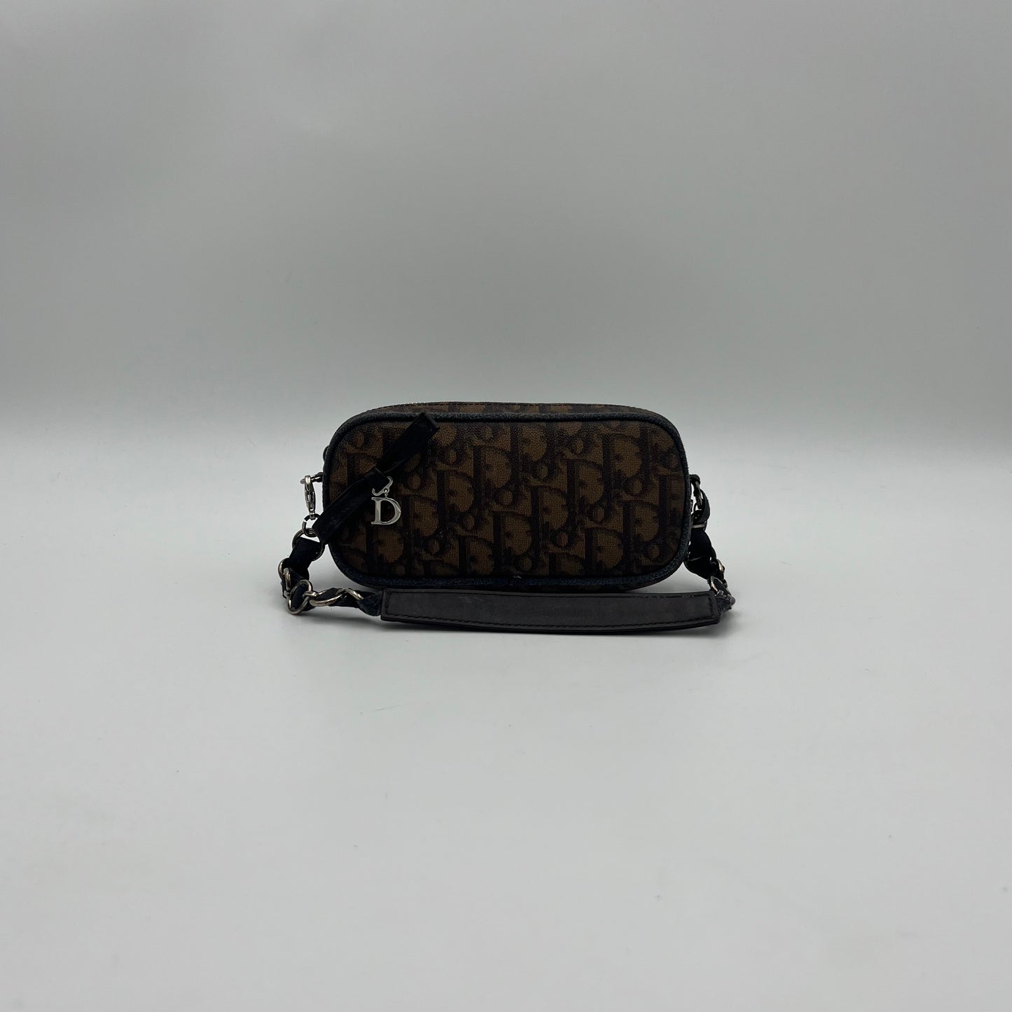 Christian Dior Brown Romantique Trotter Mini Pochette