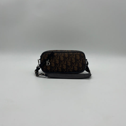 Christian Dior Brown Romantique Trotter Mini Pochette