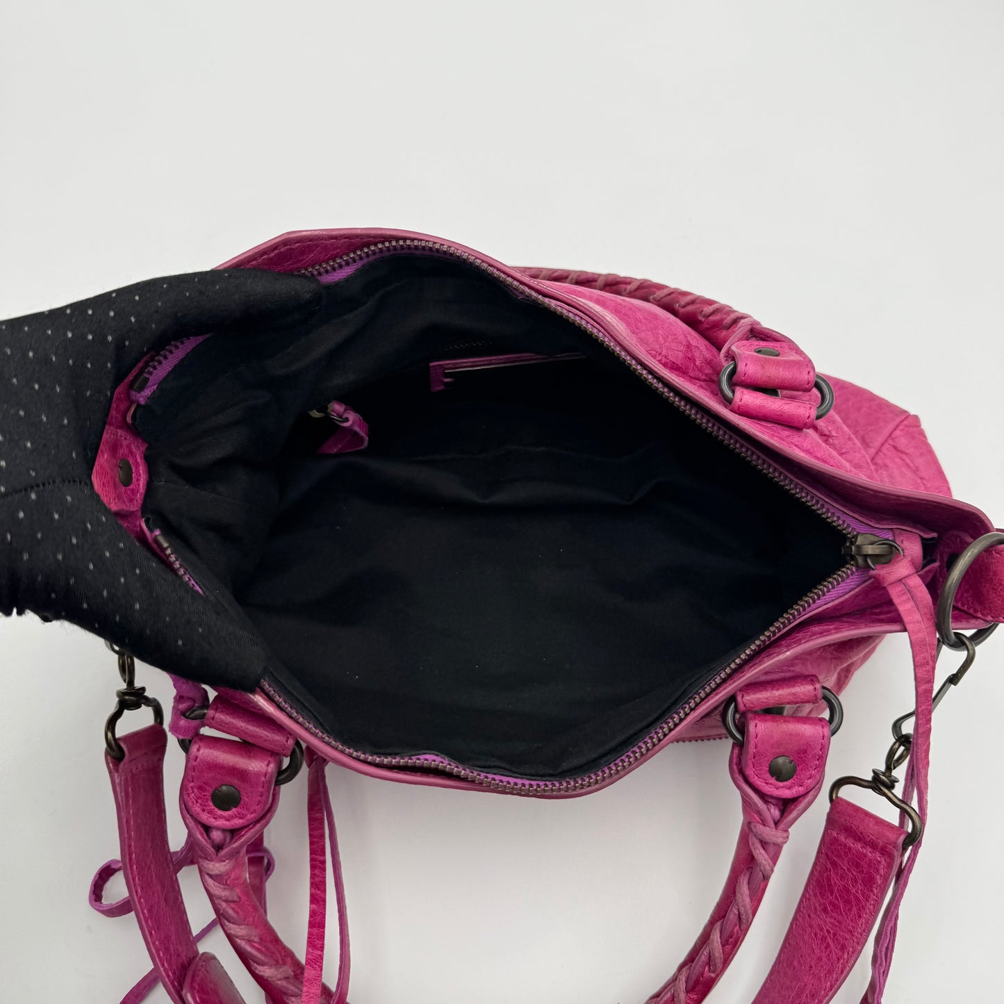 Balenciaga Magenta Pink Leather Classic First
