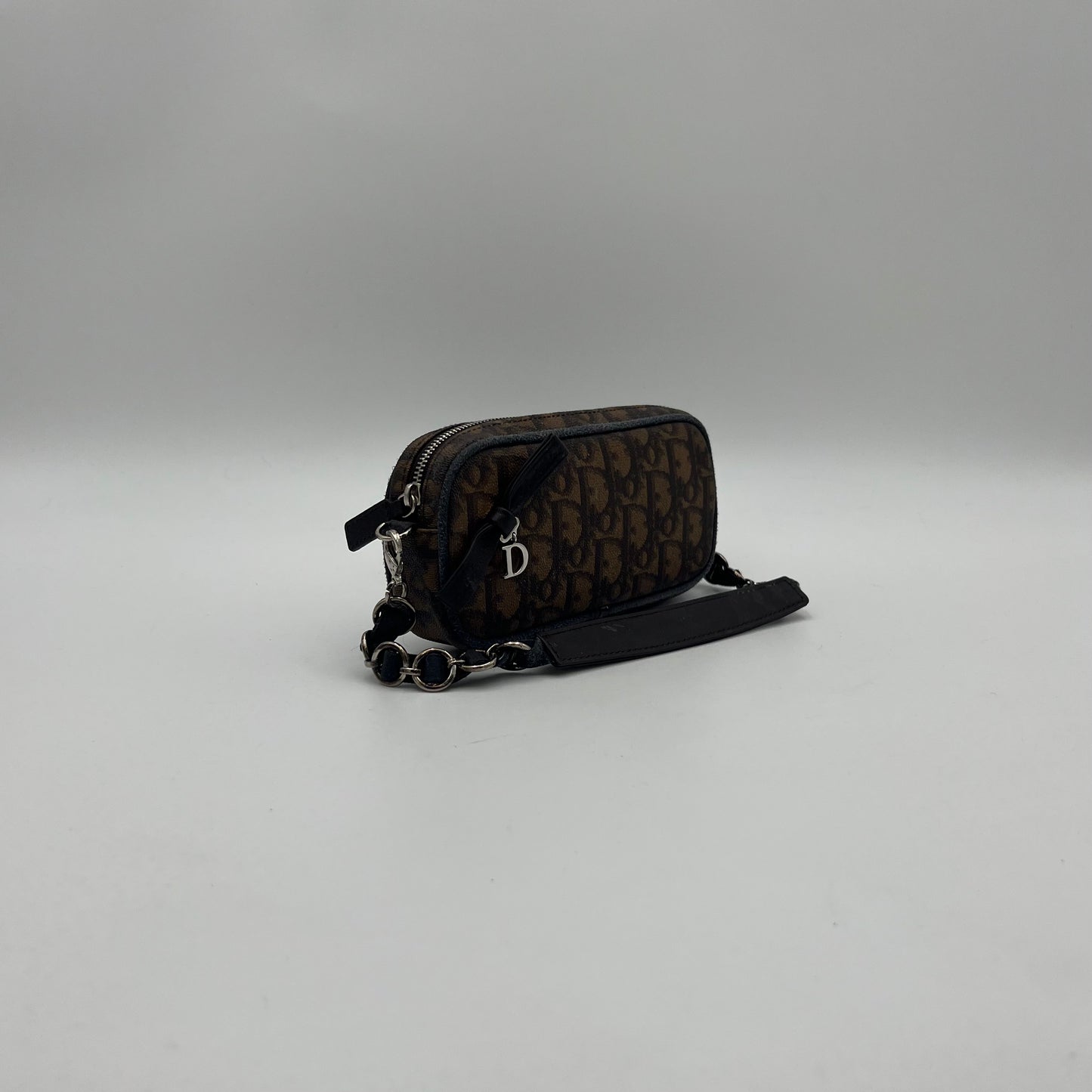 Christian Dior Brown Romantique Trotter Mini Pochette