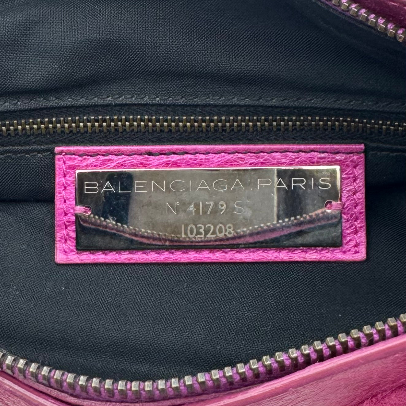 Balenciaga Magenta Pink Leather Classic First