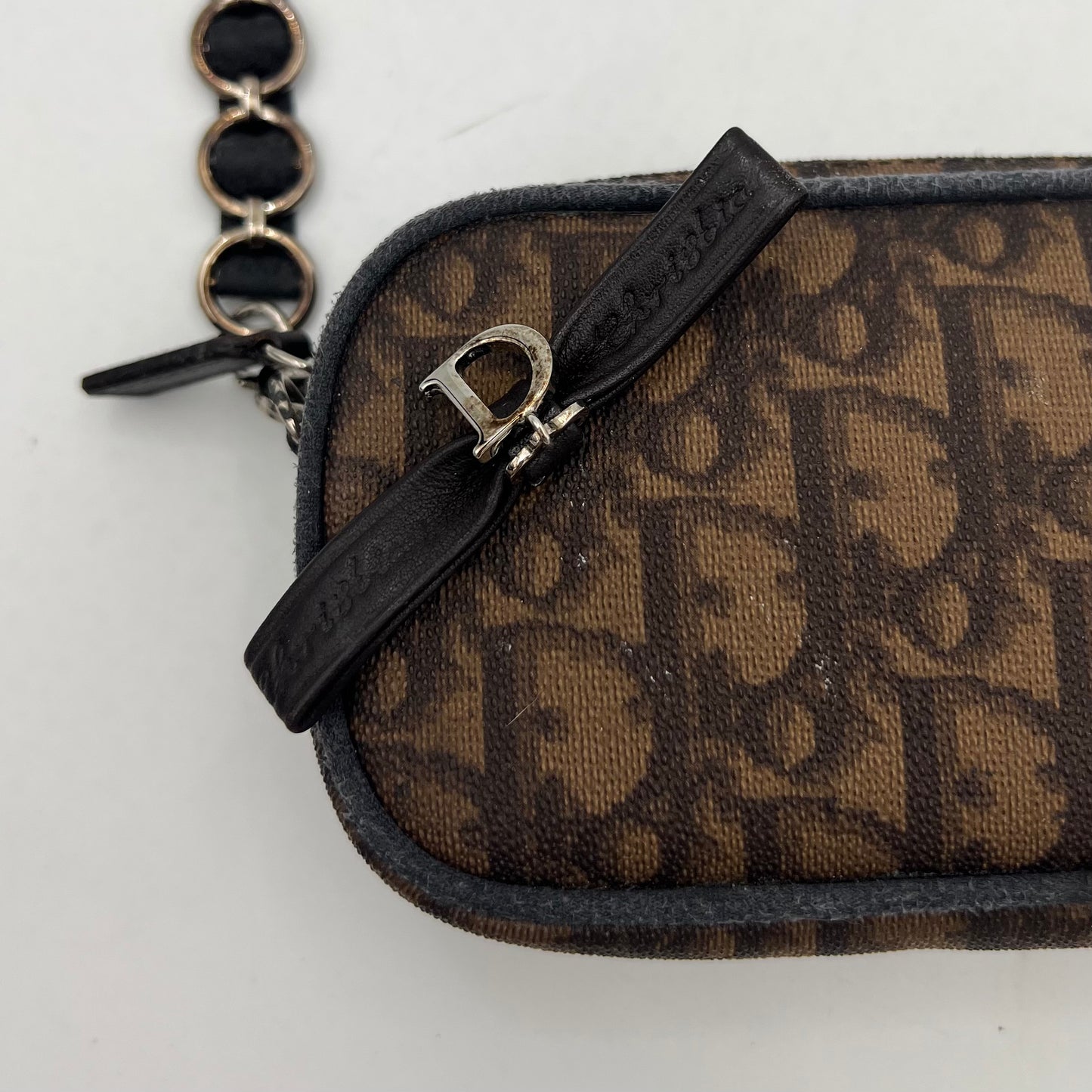 Christian Dior Brown Romantique Trotter Mini Pochette