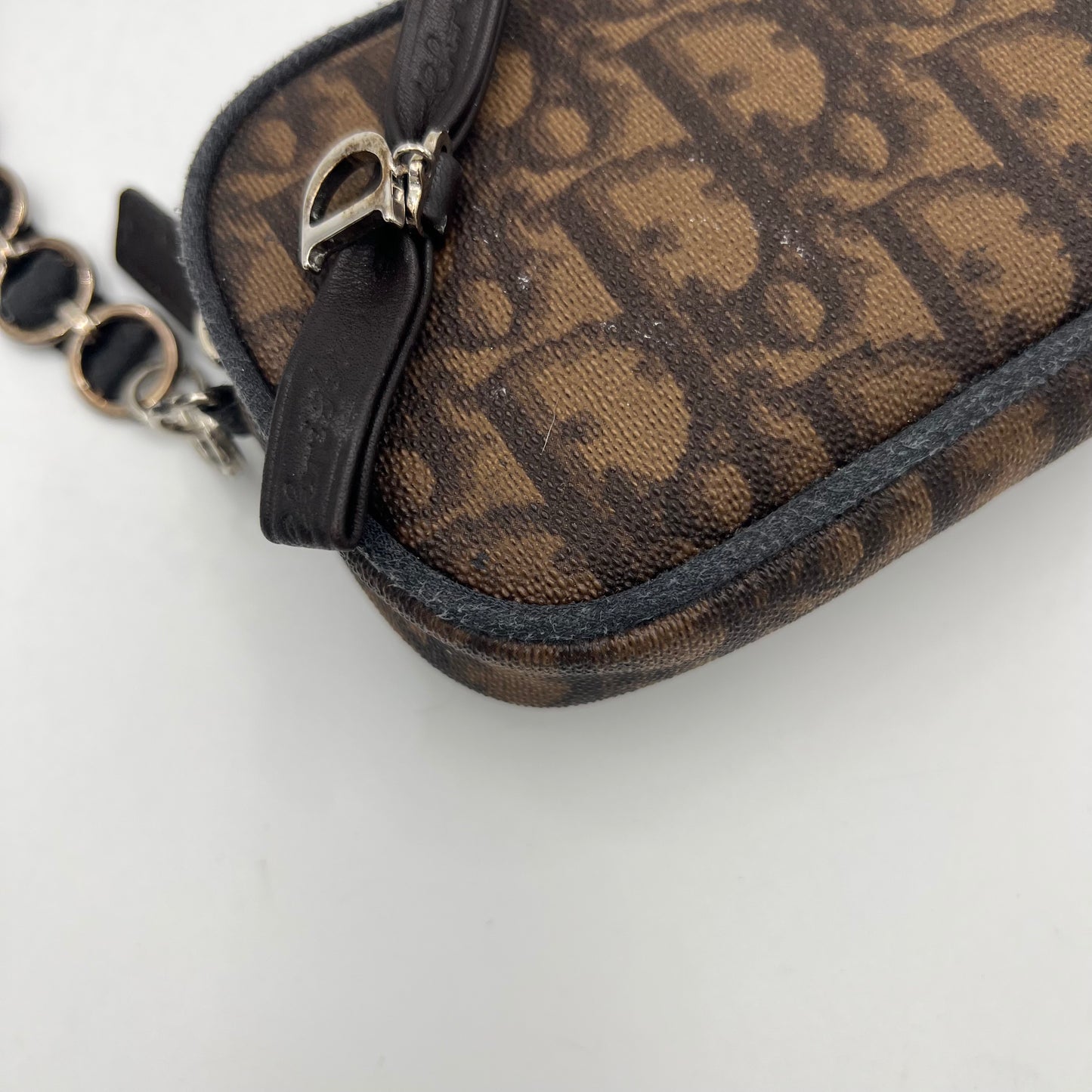 Christian Dior Brown Romantique Trotter Mini Pochette