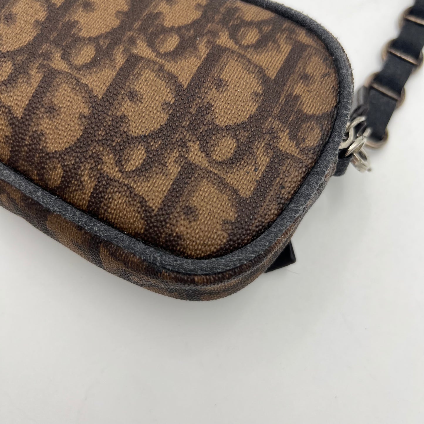 Christian Dior Brown Romantique Trotter Mini Pochette