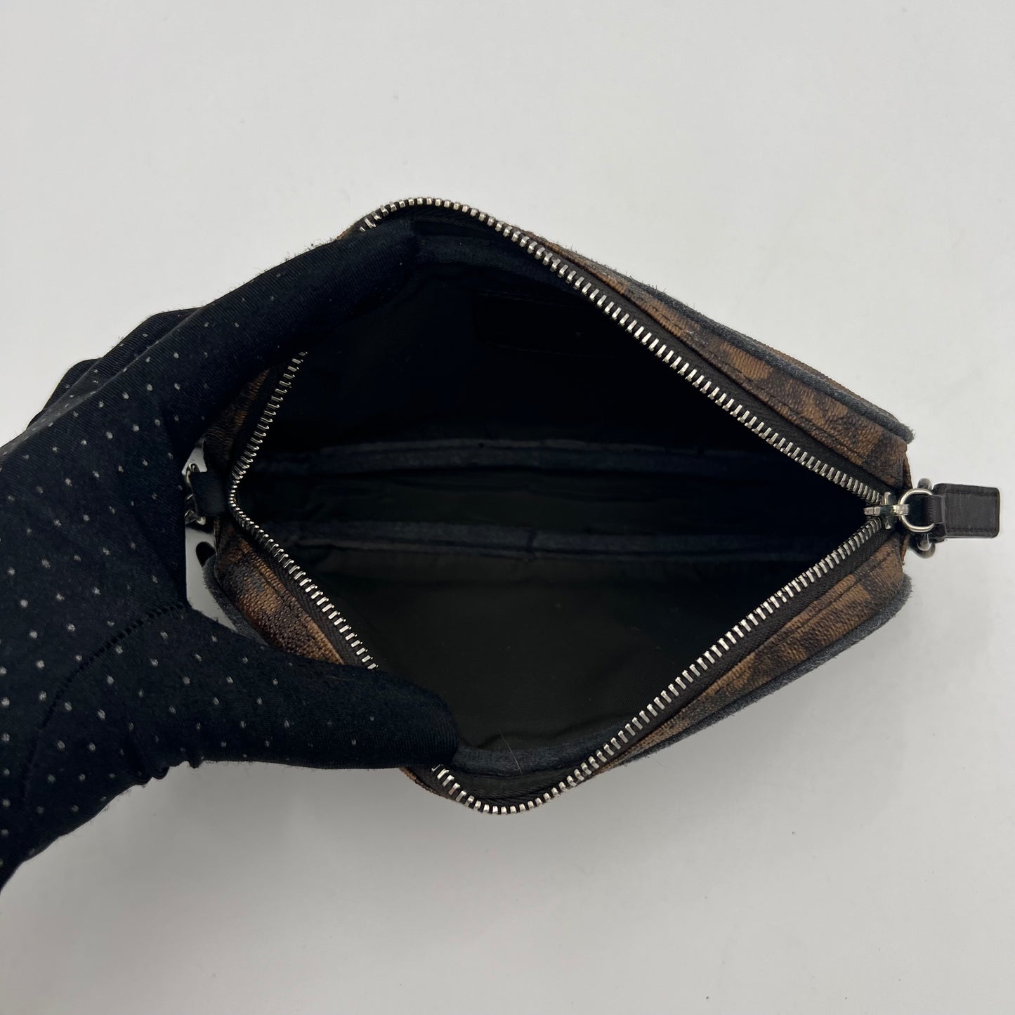 Christian Dior Brown Romantique Trotter Mini Pochette