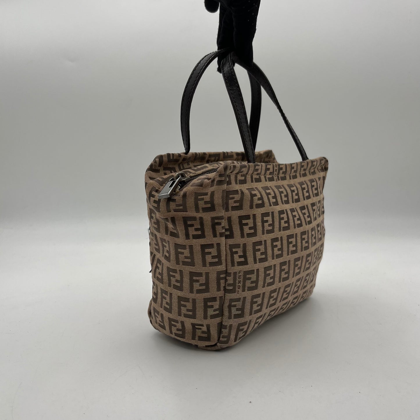 Fendi Brown Zucchino Mini Handbag