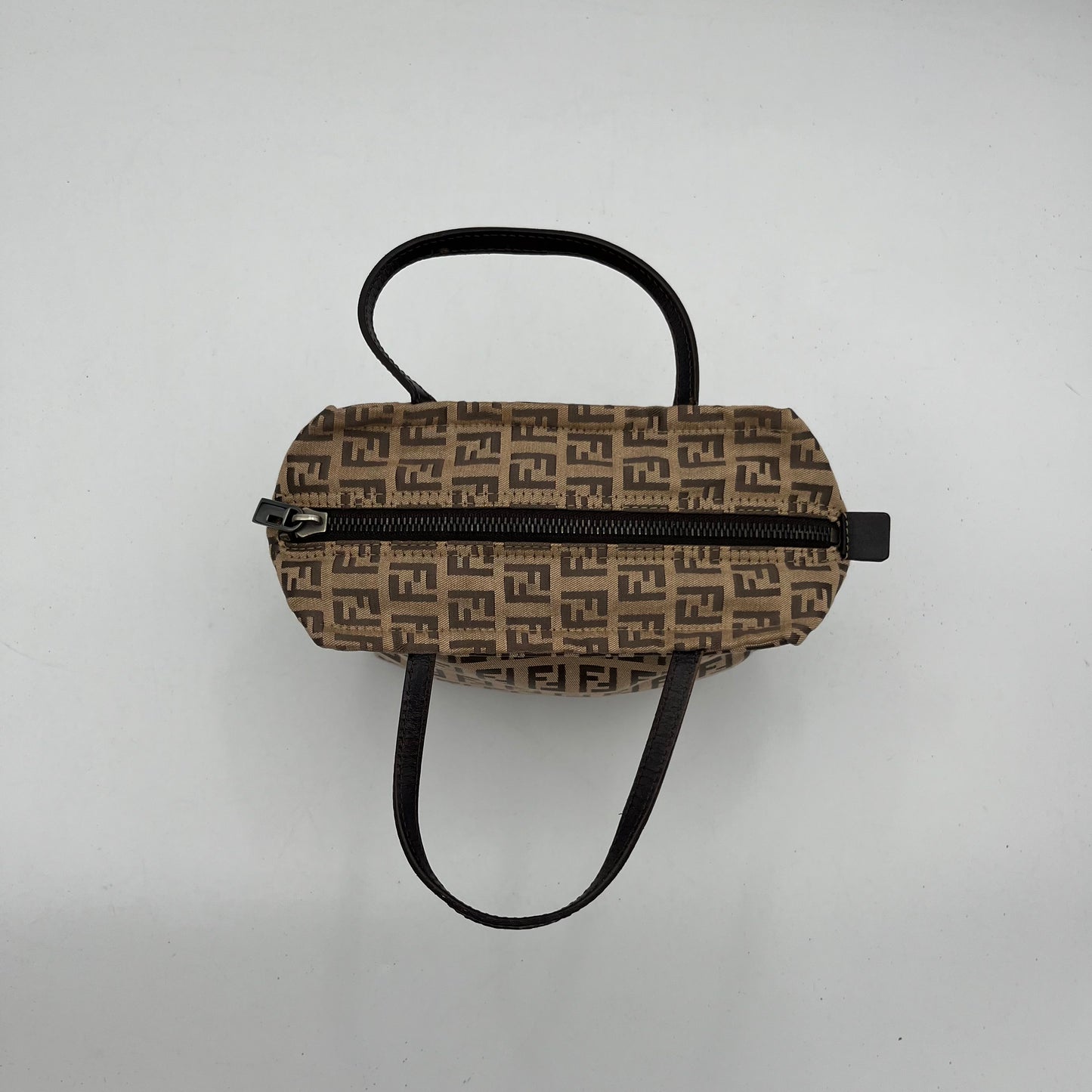 Fendi Brown Zucchino Mini Handbag