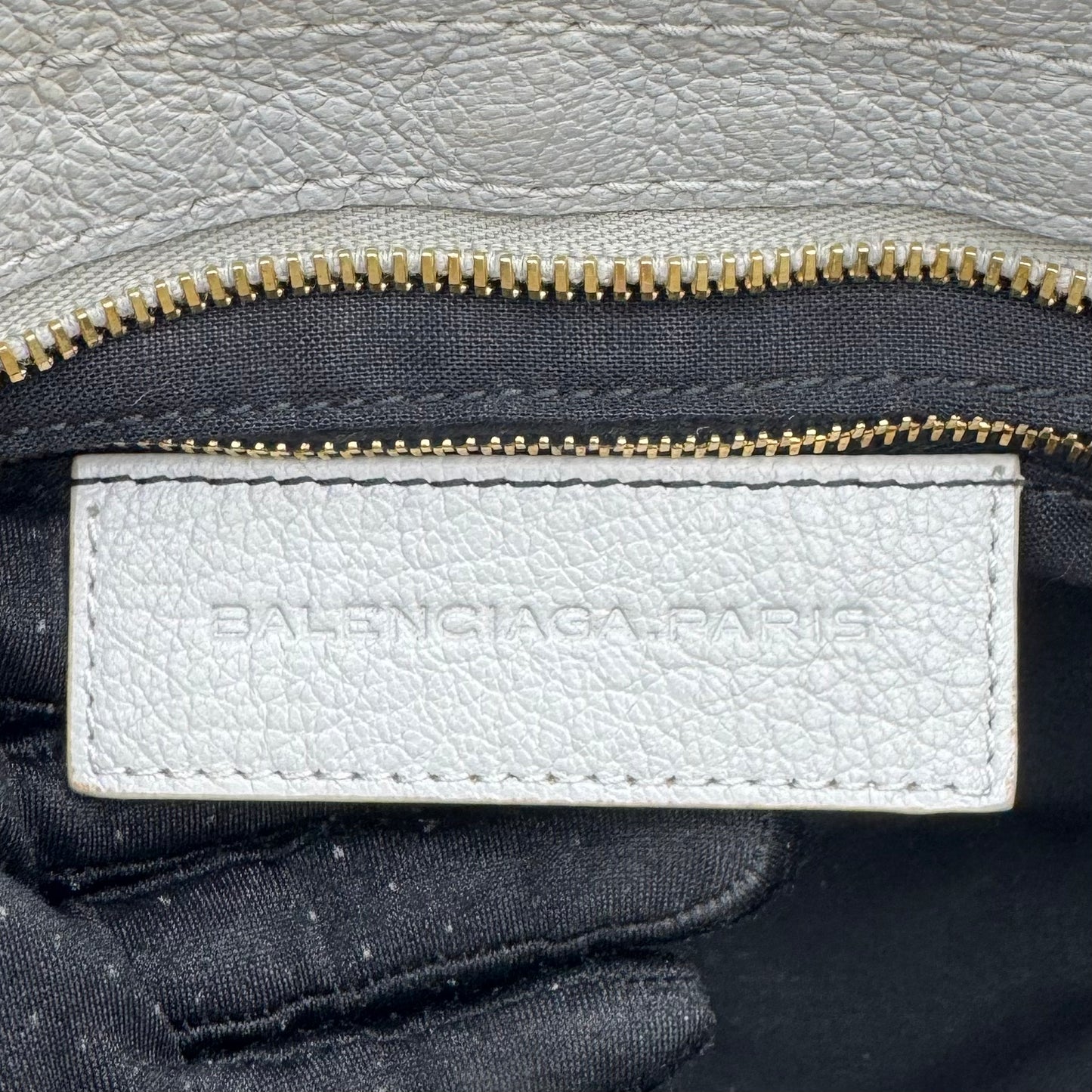 Balenciaga Light Gray Leather Giant 12 Part Time GHW