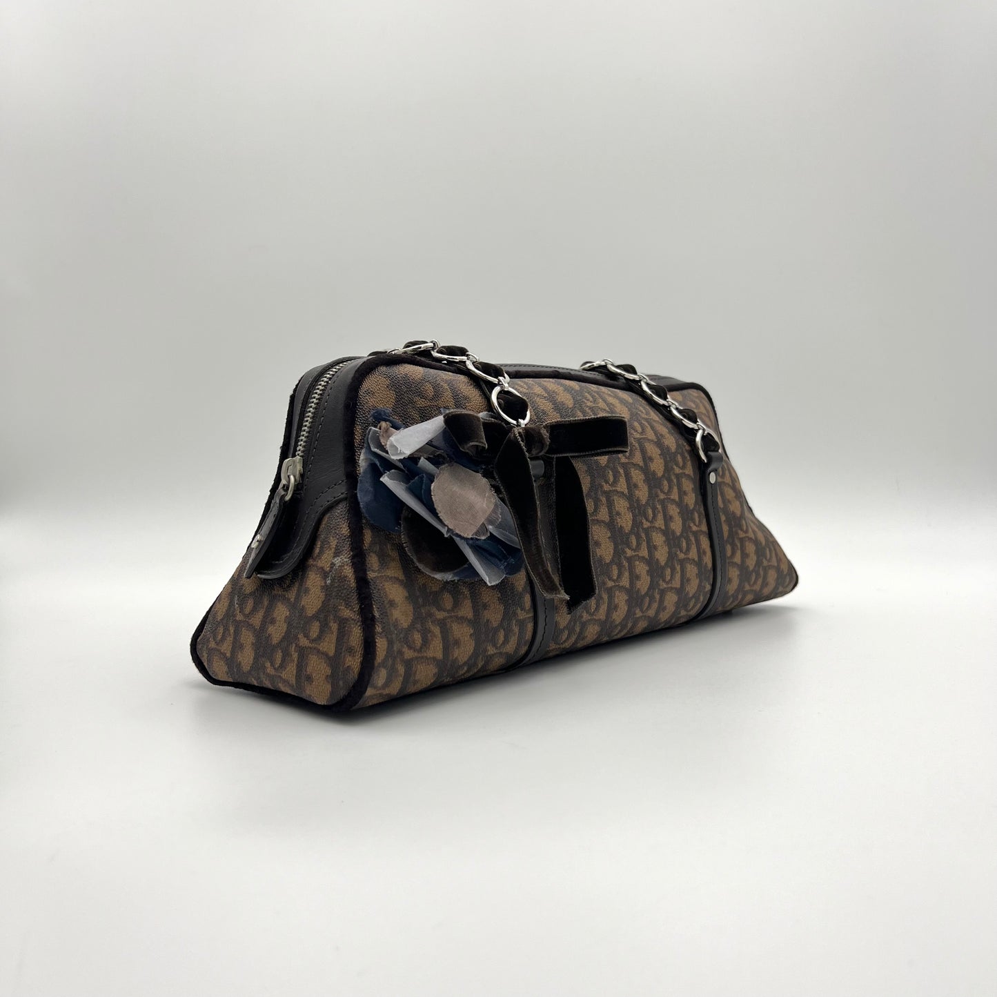Christian Dior Brown Romantique Trotter Medium Handbag