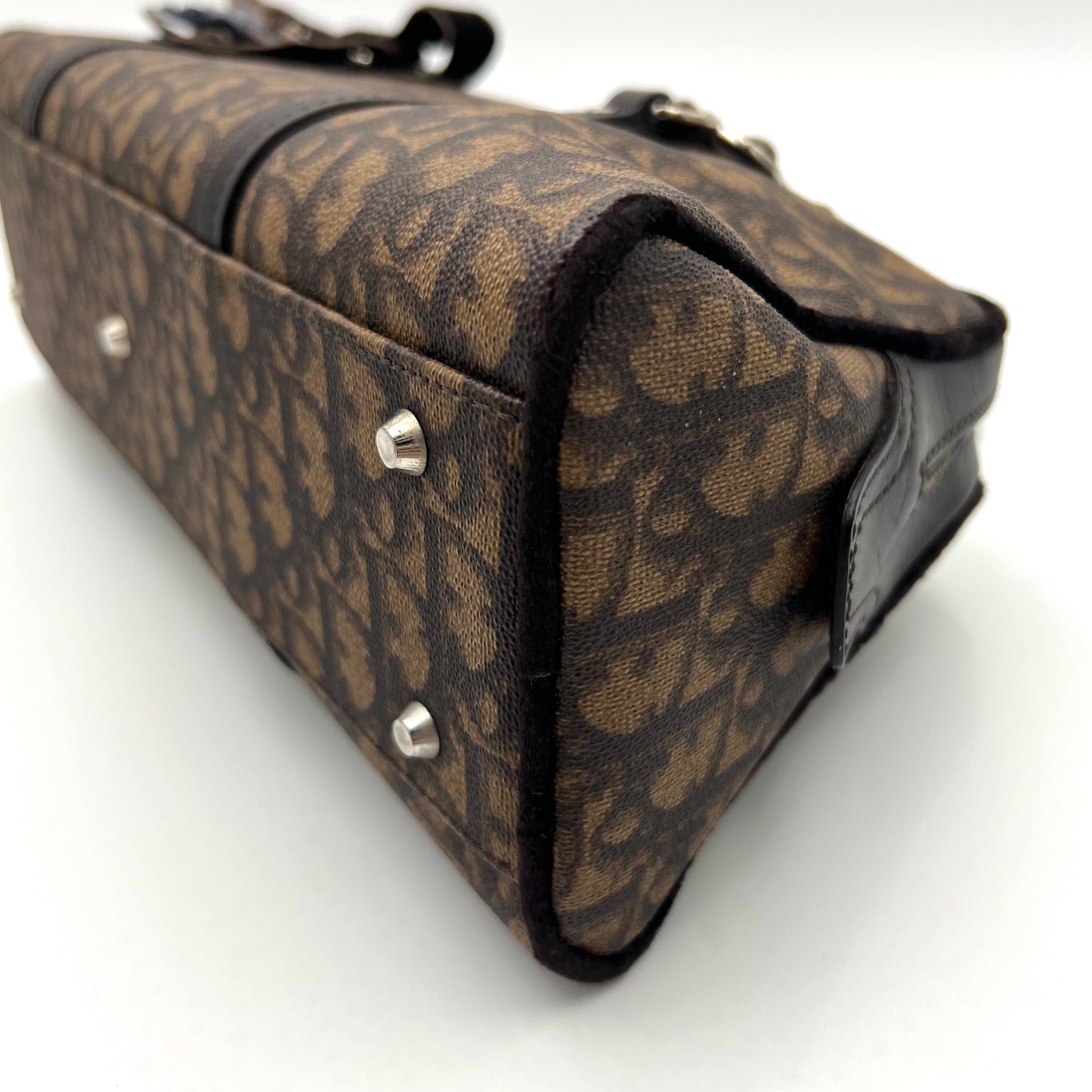 Christian Dior Brown Romantique Trotter Medium Handbag