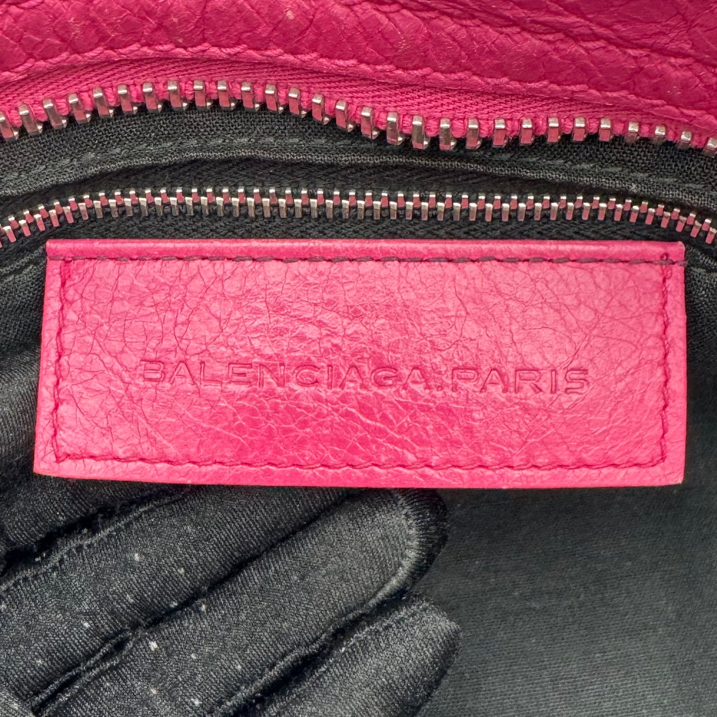 Balenciaga Magenta Pink Leather Giant Brogues City