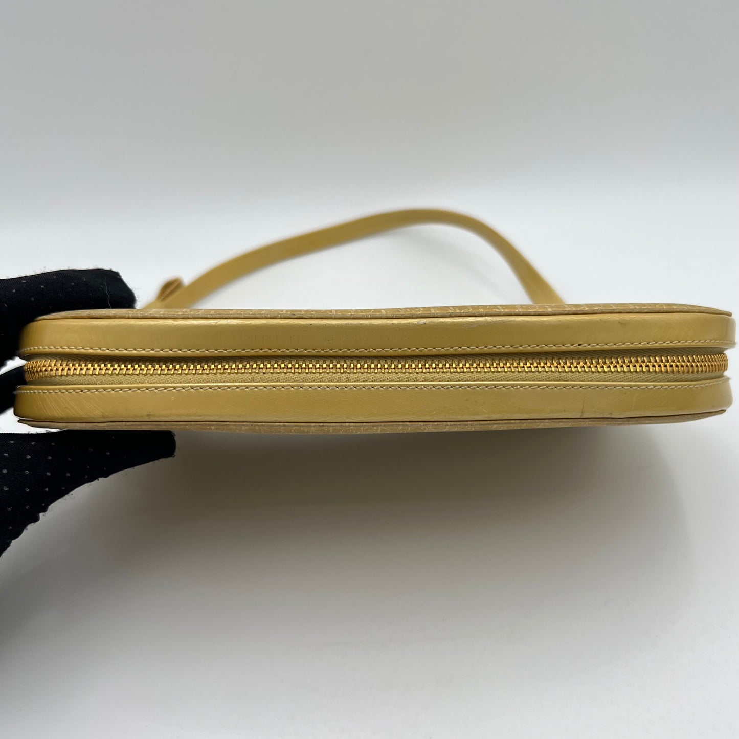 Christian Dior John Galliano Yellow Trotter Shoulder Bag