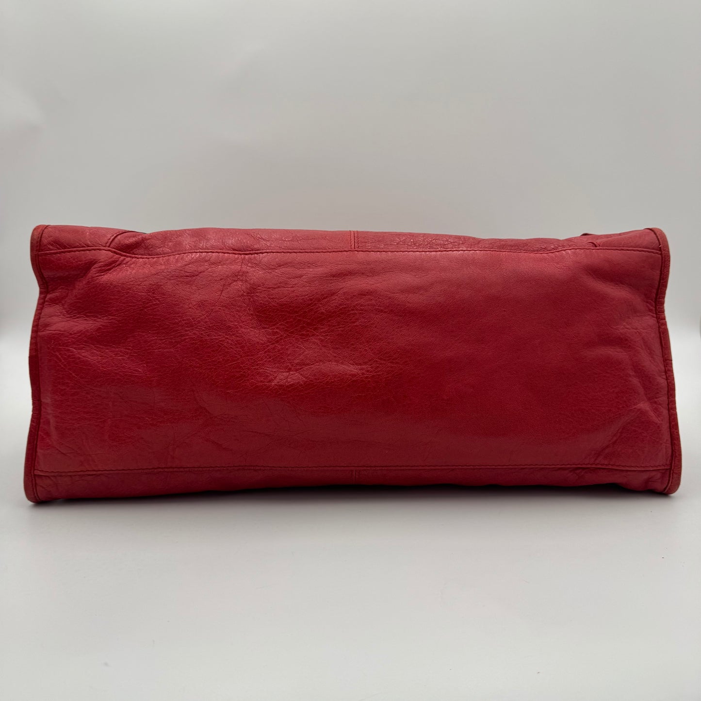 Balenciaga Red Leather Classic Part Time